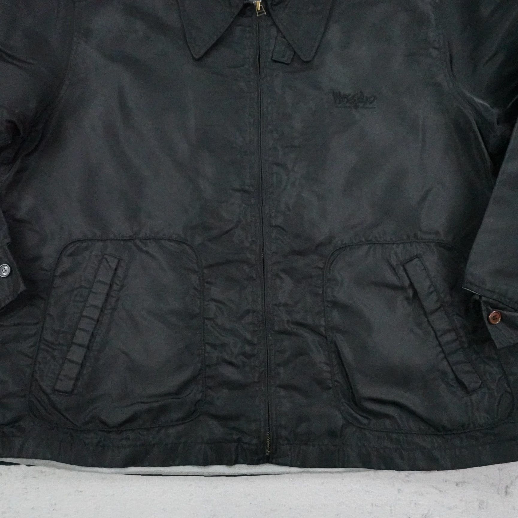 Mossimo VINTAGE Mossimo Jacket Mens L Black Windbreaker Water Resistant Repeller Coat - Windproof, Full Zip, Pockets, Lined, 90s Theme Size US L / EU 52-54 / 3 - 3 Thumbnail