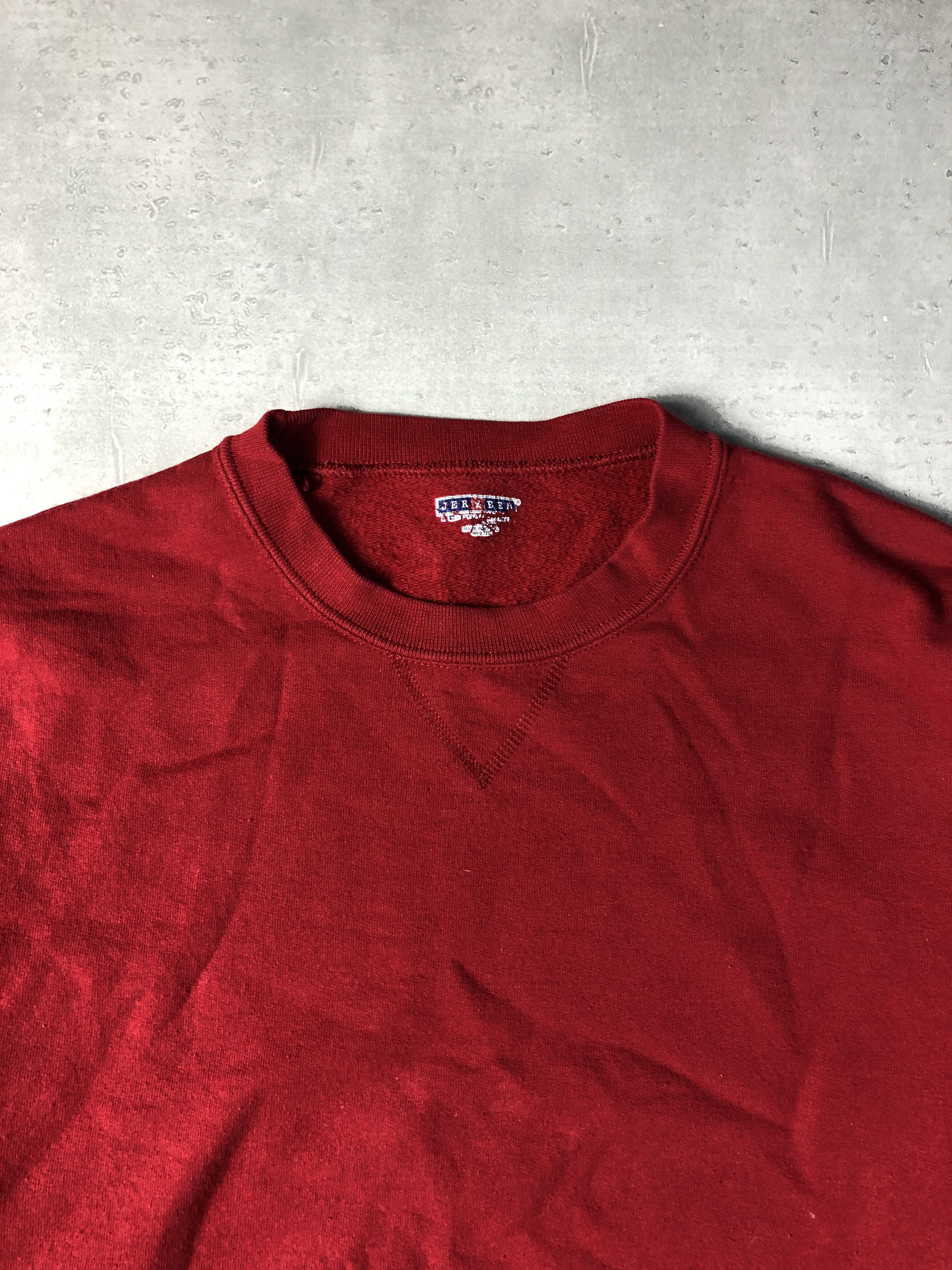 Jerzees × Vintage blank sweat shirt 0-30-405 Size US L / EU 52-54 / 3 - 3 Thumbnail