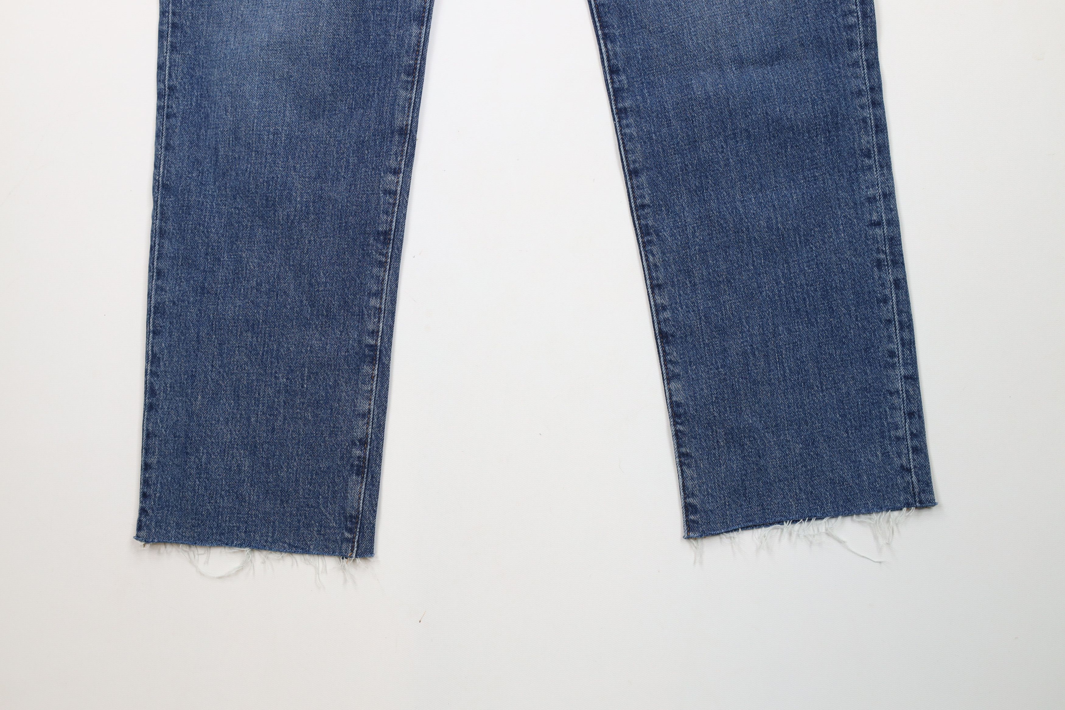 Madewell × Vintage Madewell 27 Tapered Leg Denim Trousers Jeans Blue Stretch Size 27" / US 4 / IT 40 - 4 Thumbnail