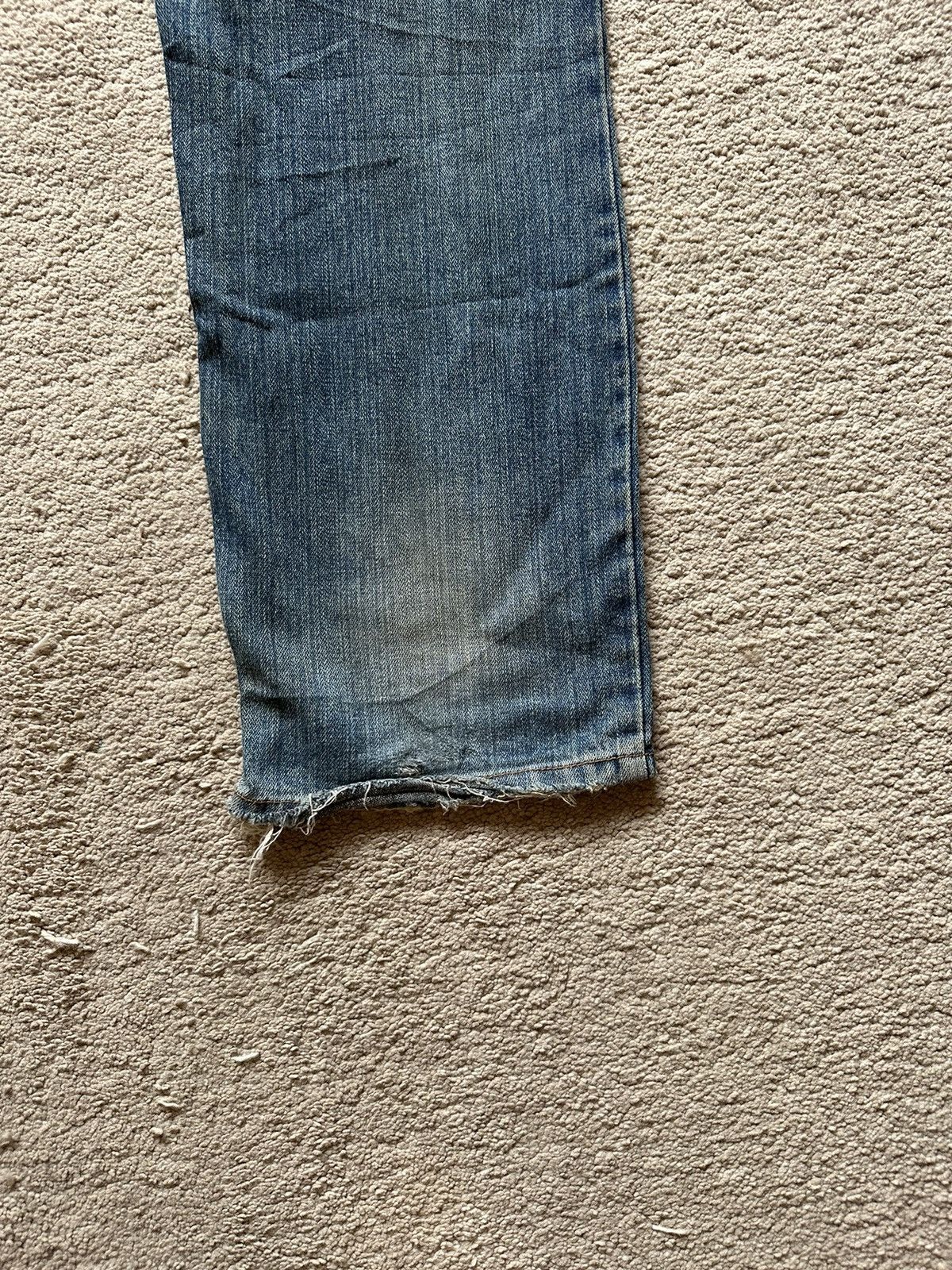 Japanese Brand 1990s Nylus Crew Design Work Distressed Jeans Size US 34 / EU 50 - 11 Thumbnail