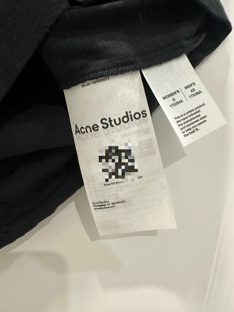 Acne Studios Acne Studios Black loose solid-color short-sleeved T-shirt Size US XS / EU 42 / 0 - 4 Thumbnail