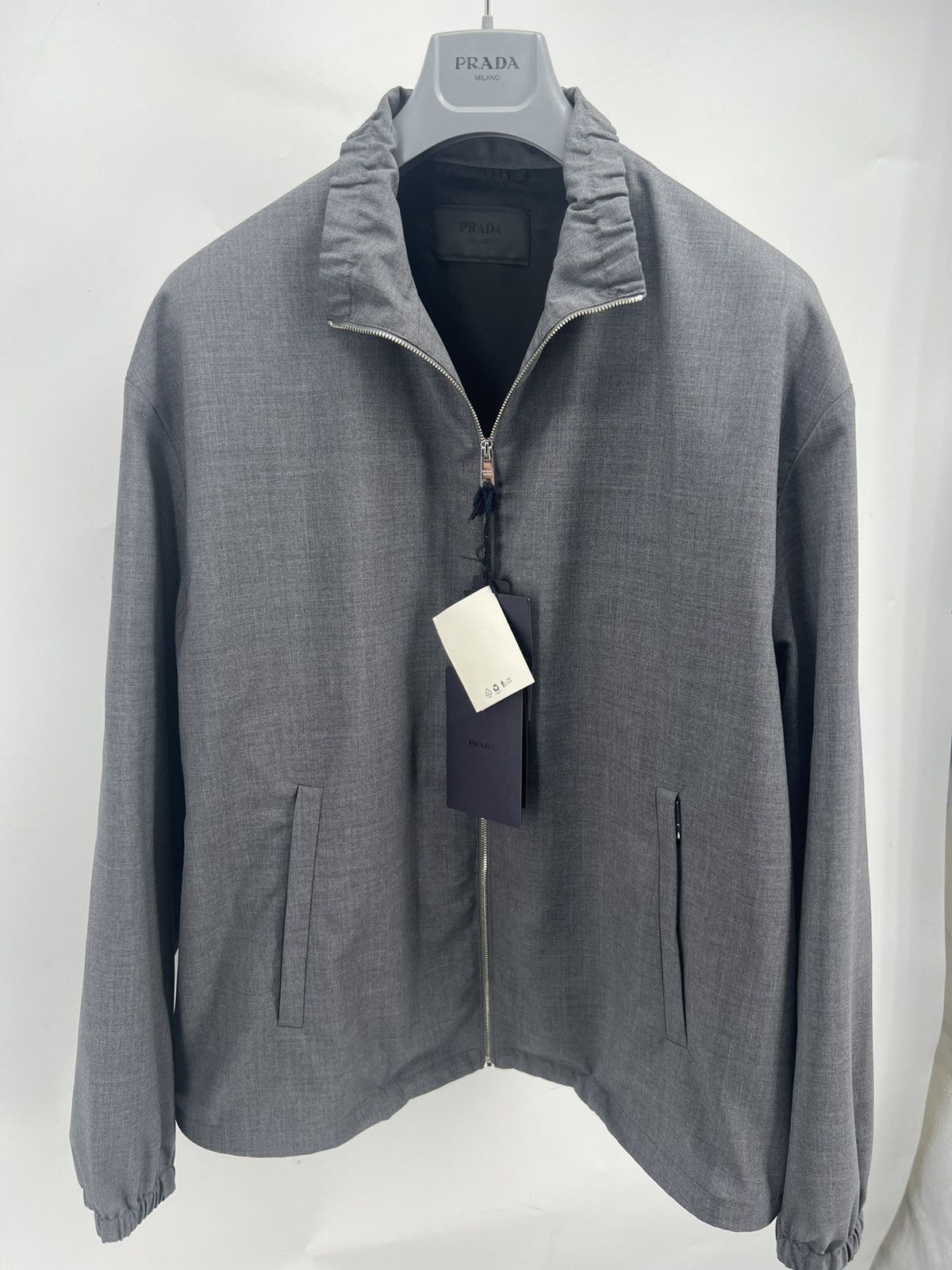 Prada Mens Prada Fine Panama Jacket Size L RRP $2500 Size US L / EU 52-54 / 3 - 1 Thumbnail