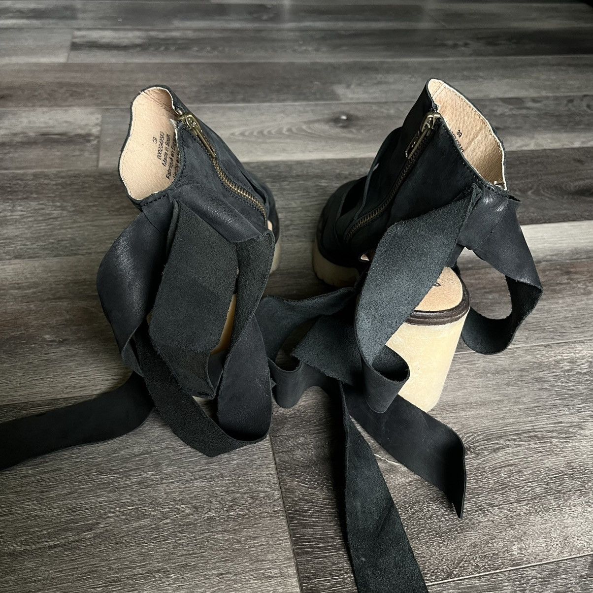 Free People Free People Womens Blake Black Ankle Strap Platform Heels 39 Size US 8 / IT 38 - 5 Thumbnail