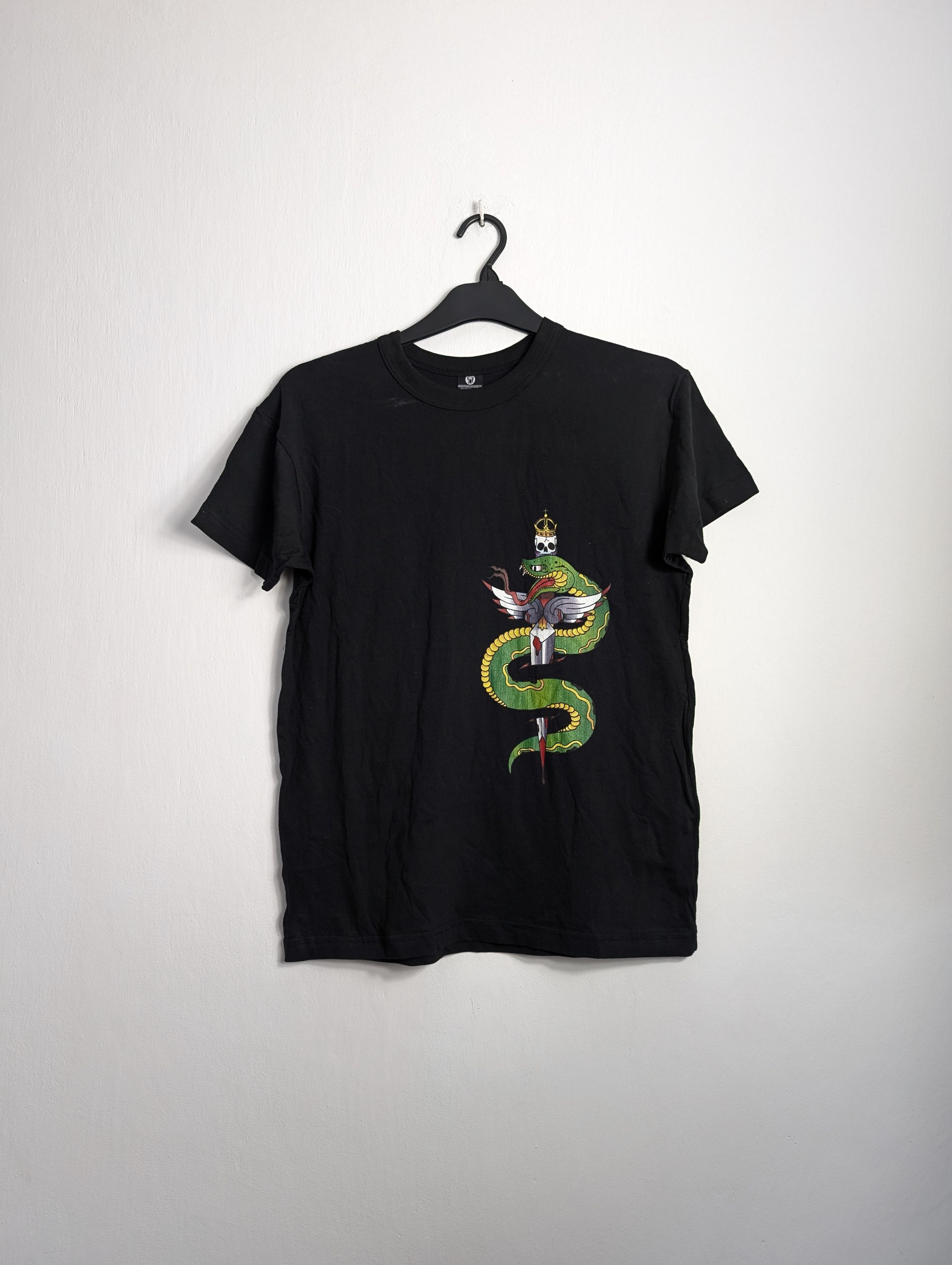 Band Tees × Vintage Metal Head Merch Snake Dagger Graphic Tee Alt Metalcore Size US S / EU 44-46 / 1 - 1 Thumbnail