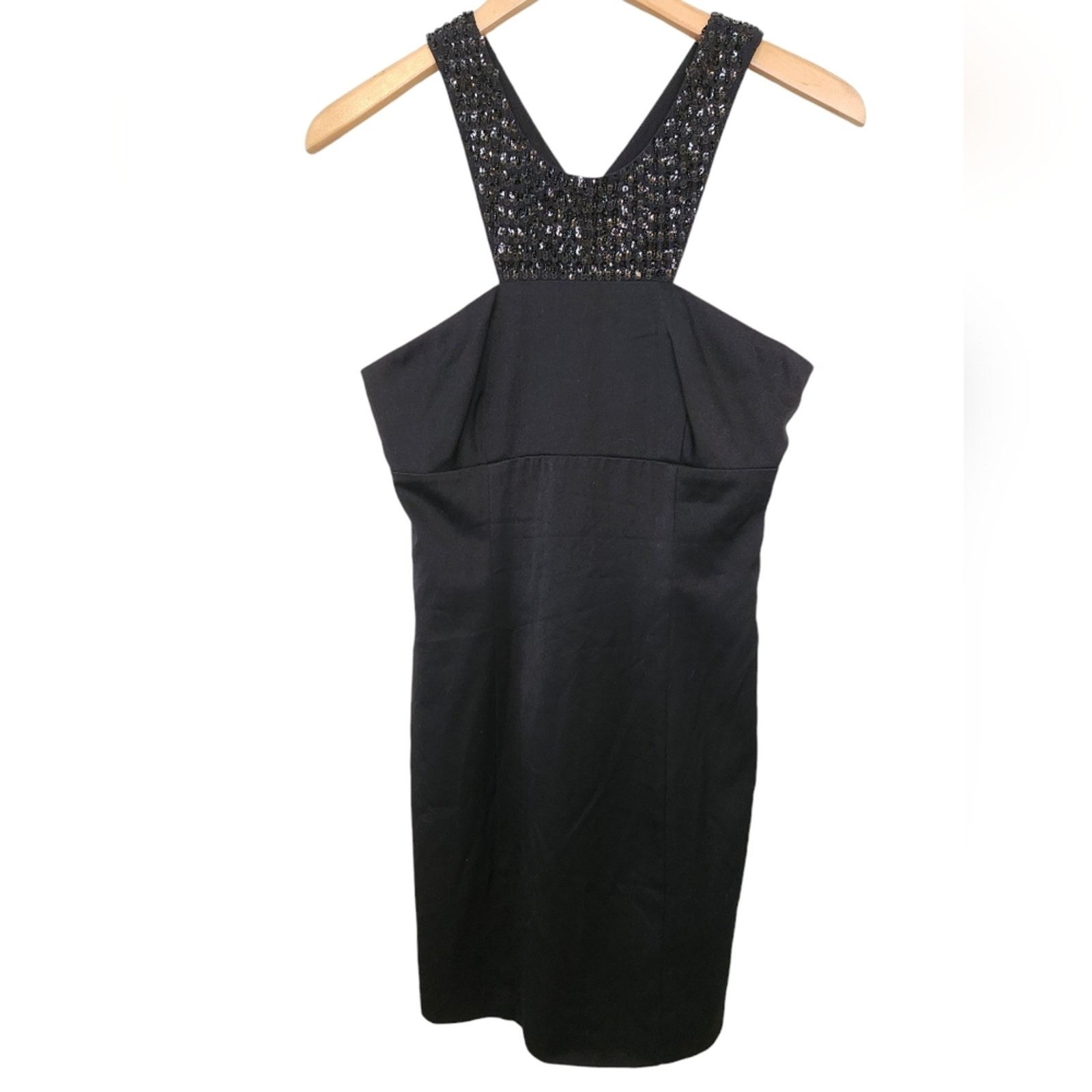 Armani Exchange NWT Armani Exchange Y2K Mini High Neck beaded dress 4 Size S / US 4 / IT 40 - 1 Thumbnail