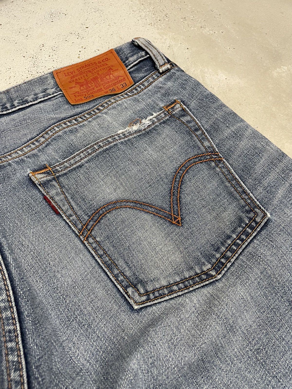 Levi's Levis 503 Classic Levi’s 00’s Production Distressed Denim Size US 37 - 21 Thumbnail