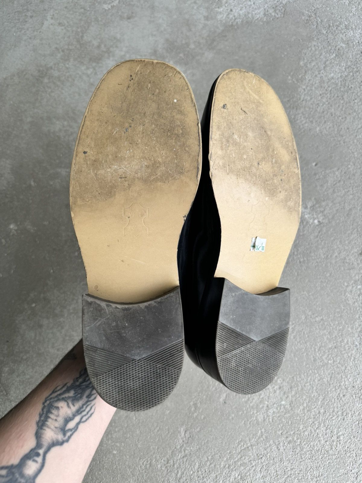 Vintage Black High Quality Leather Loafers Vintage Y2k Italy Hype Size US 8 / EU 41 - 21 Thumbnail