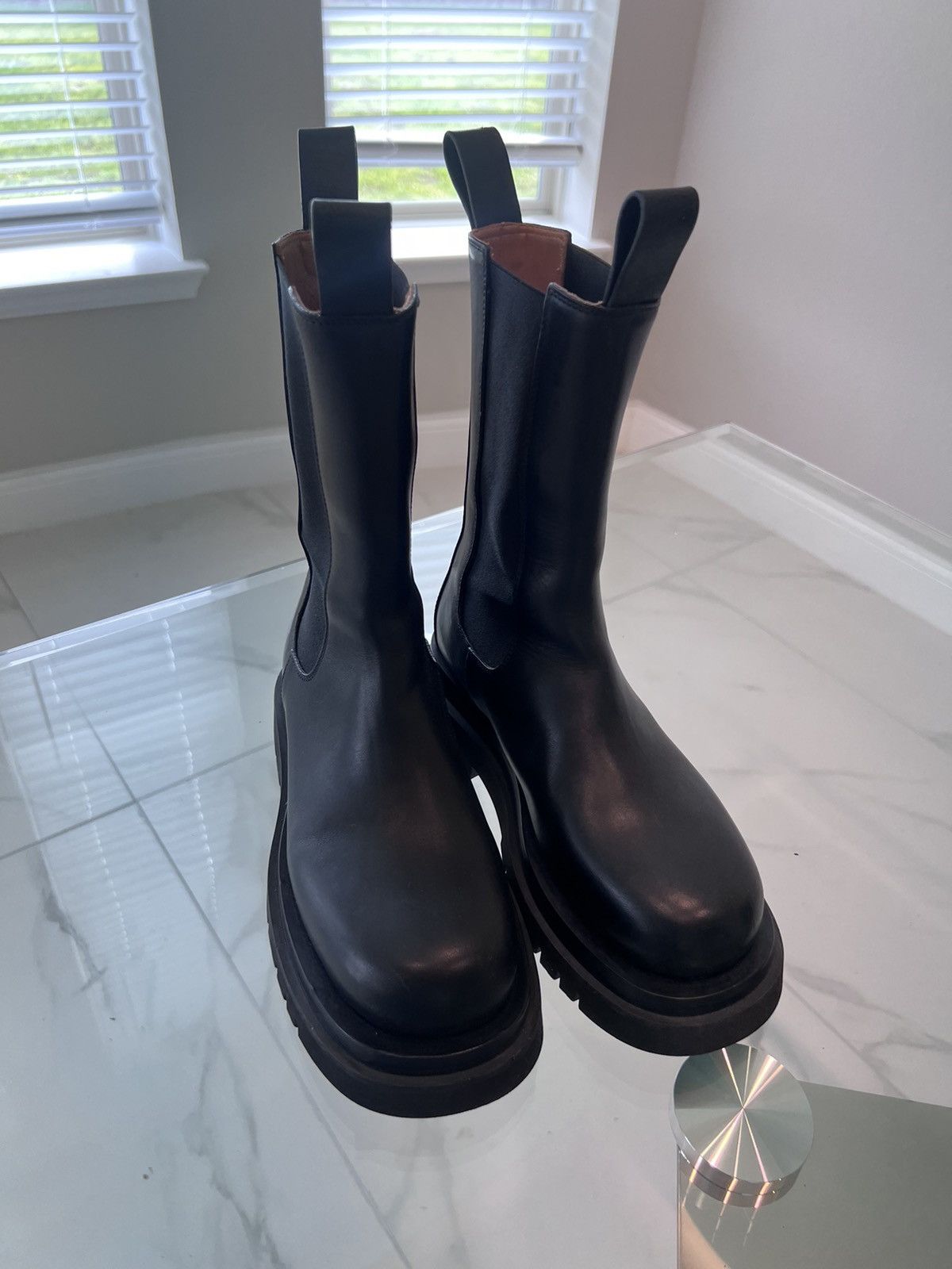 Bottega Veneta BOTTEGA VENETA Black 'The Lug' Boots Size US 7 / IT 37 - 1 Thumbnail