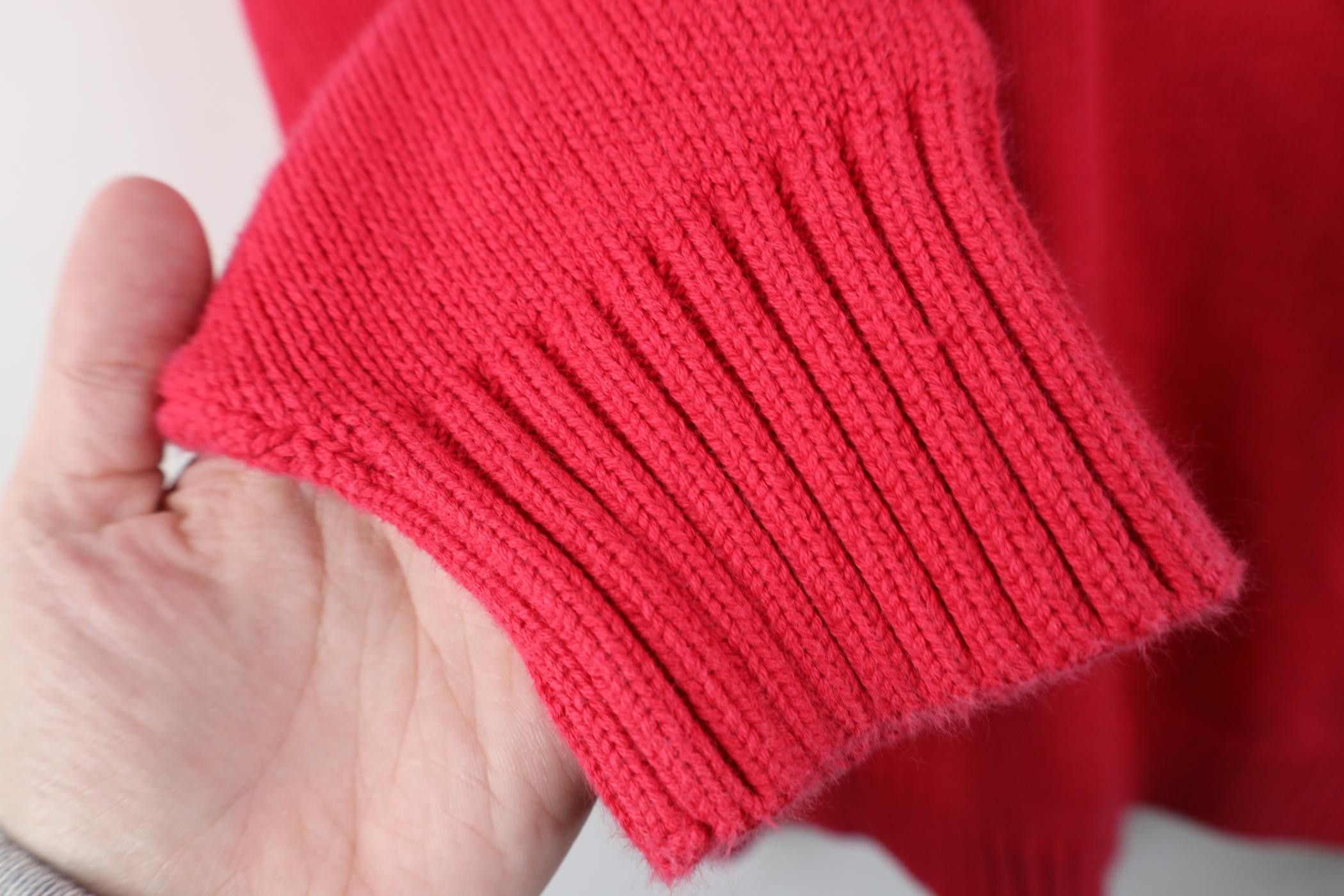 Lands' End Vintage 90s Lands End Knit V-Neck Sweater Japan Red Pink Size US XL / EU 56 / 4 - 7 Thumbnail