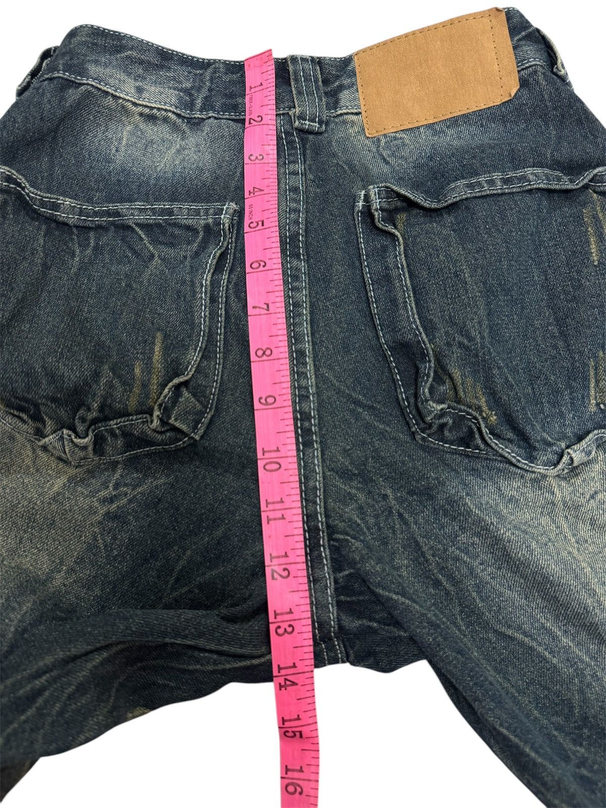 Vintage VINTAGE ARCADE CARGO STYLE RARE DISTRESSED DENIM JEANS Size US 29 - 23 Thumbnail
