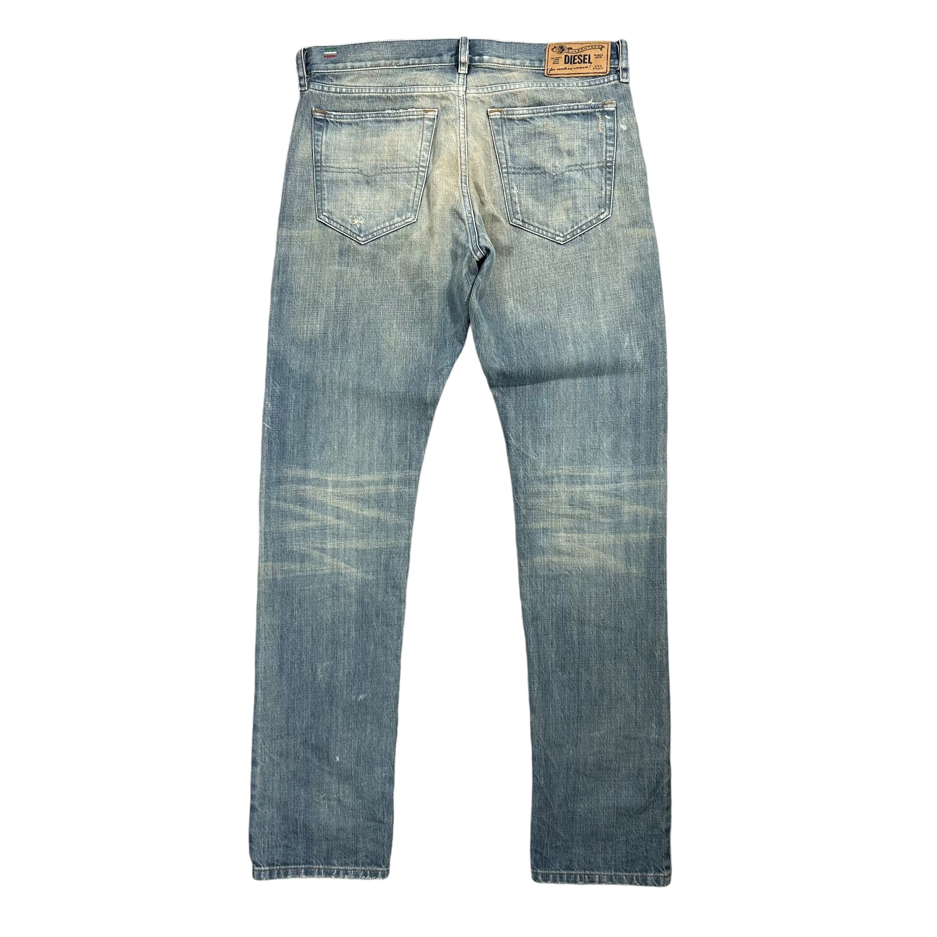 Diesel Diesel Myguy Boyfriend Blue Denim Jeans Straight W29L32 Size 29" - 2 Thumbnail