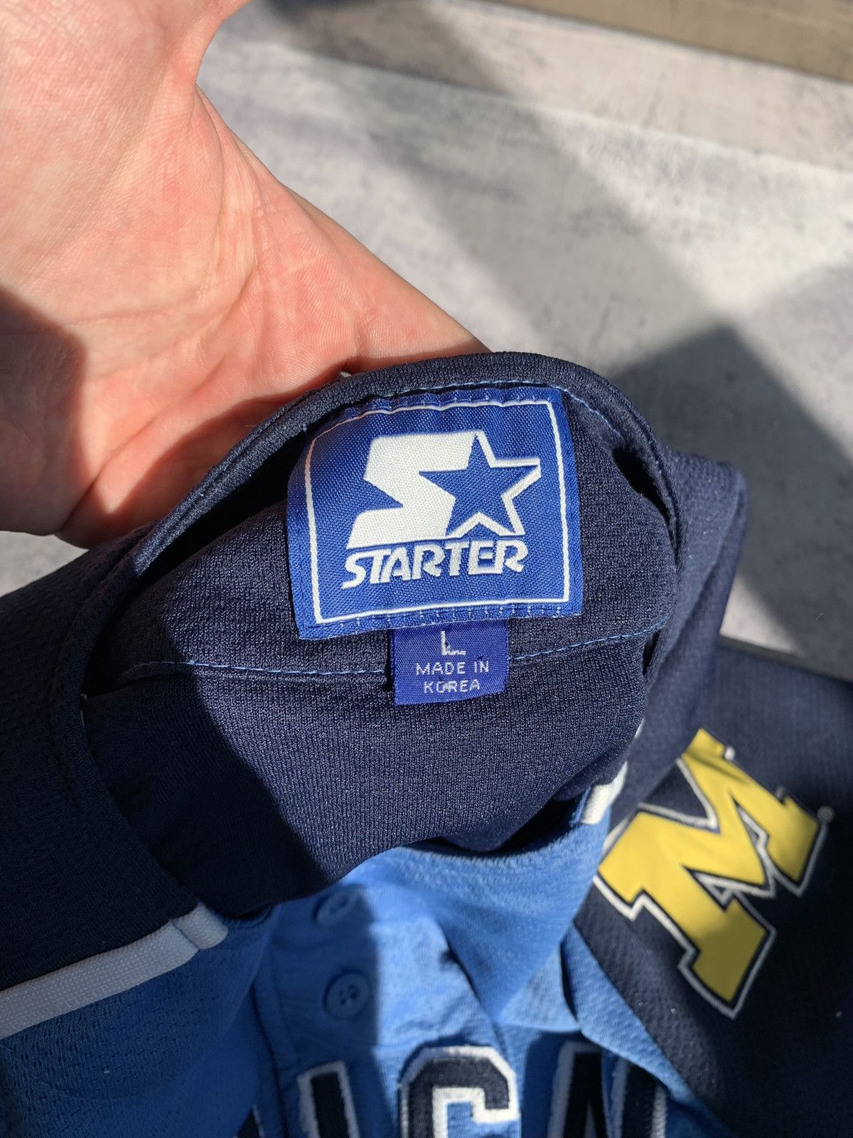 Starter Vintage 90s Starter Michigan wolverines baseball jersey Size US L / EU 52-54 / 3 - 8 Thumbnail