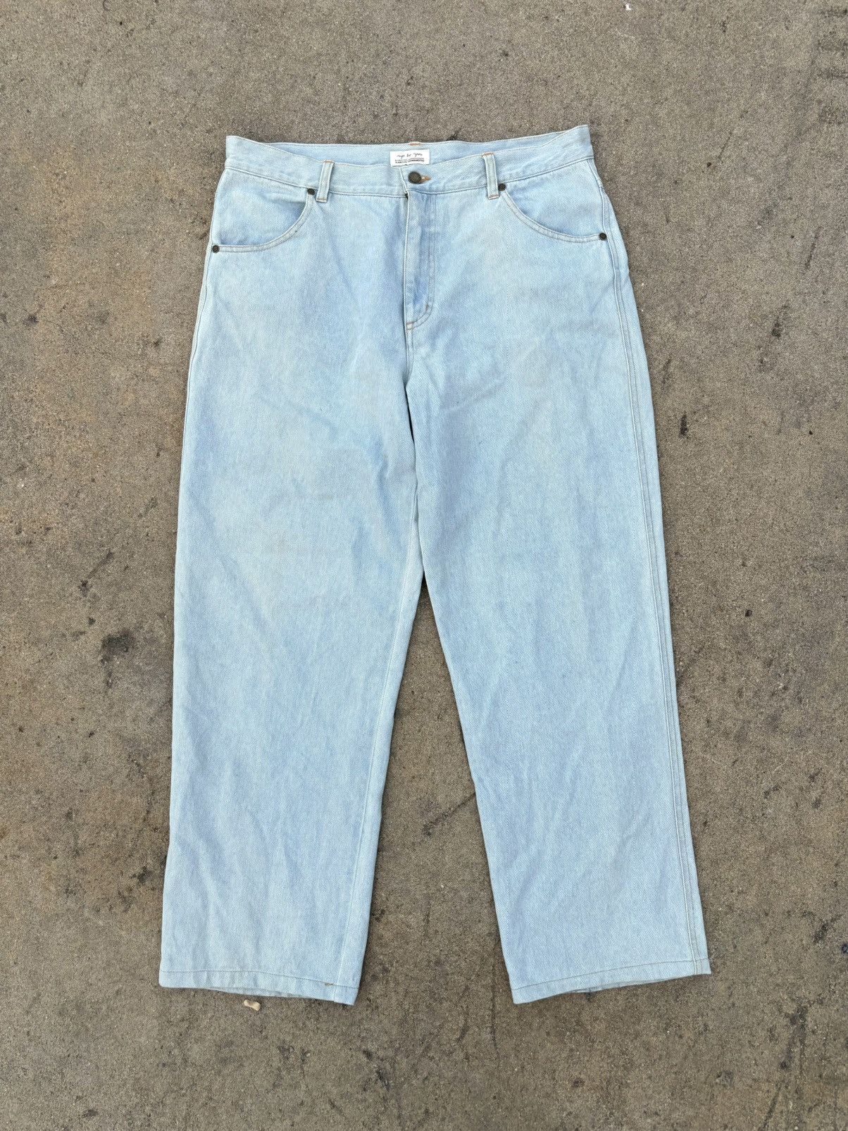 Kansai Yamamoto Rare Kansai Yamamoto Light Blue Jeans Size US 35 - 8 Thumbnail