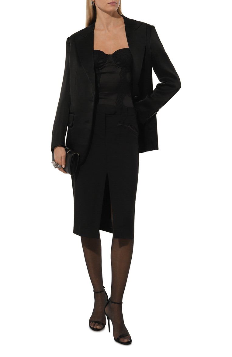 Tom Ford o1w1db10225 GC5690 Midi Skirt in Black Size 28" / US 6 / IT 42 - 3 Thumbnail