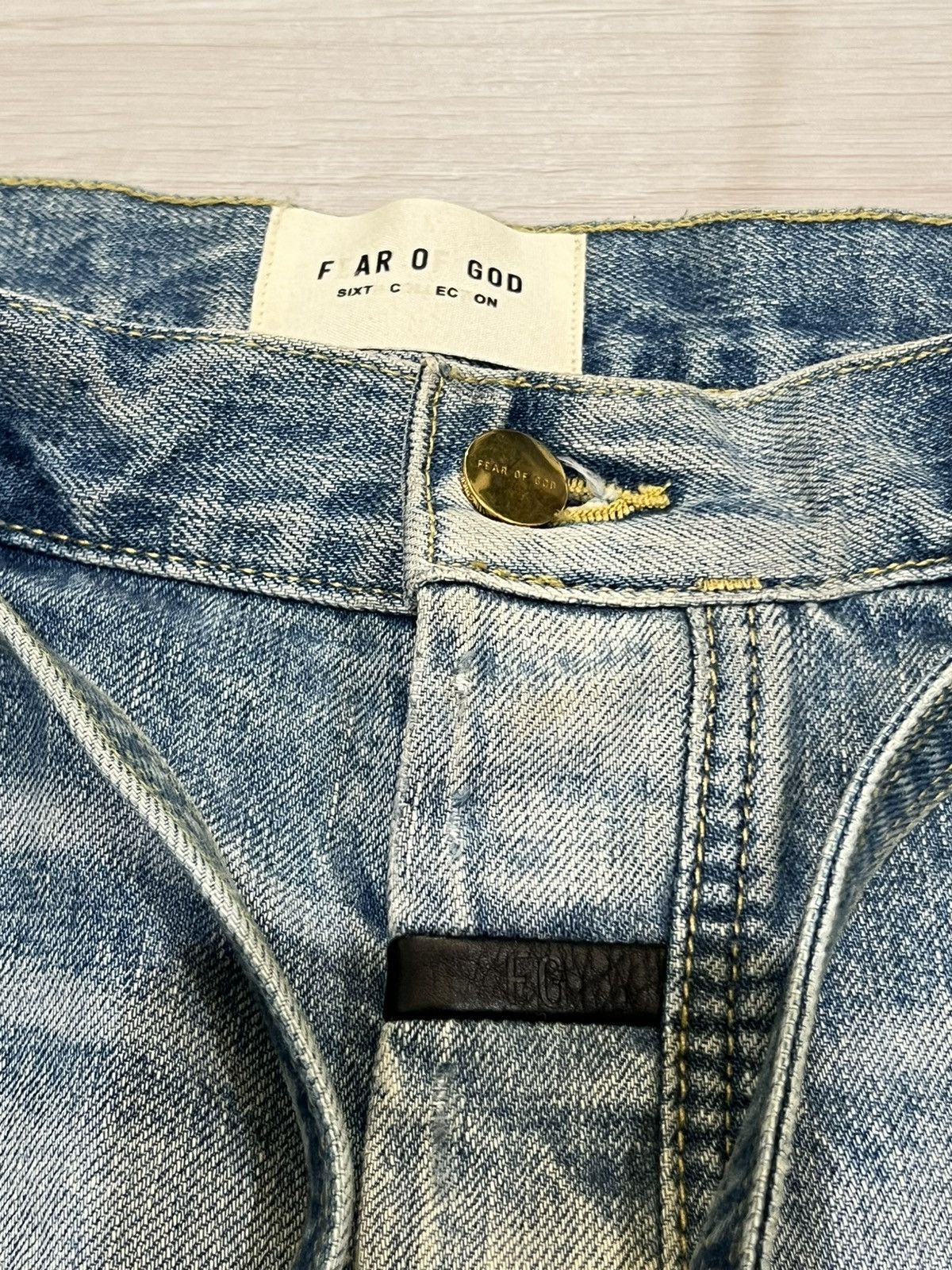 Fear of God Fear of God 6th Collection Distressed Denim Size US 34 / EU 50 - 6 Thumbnail