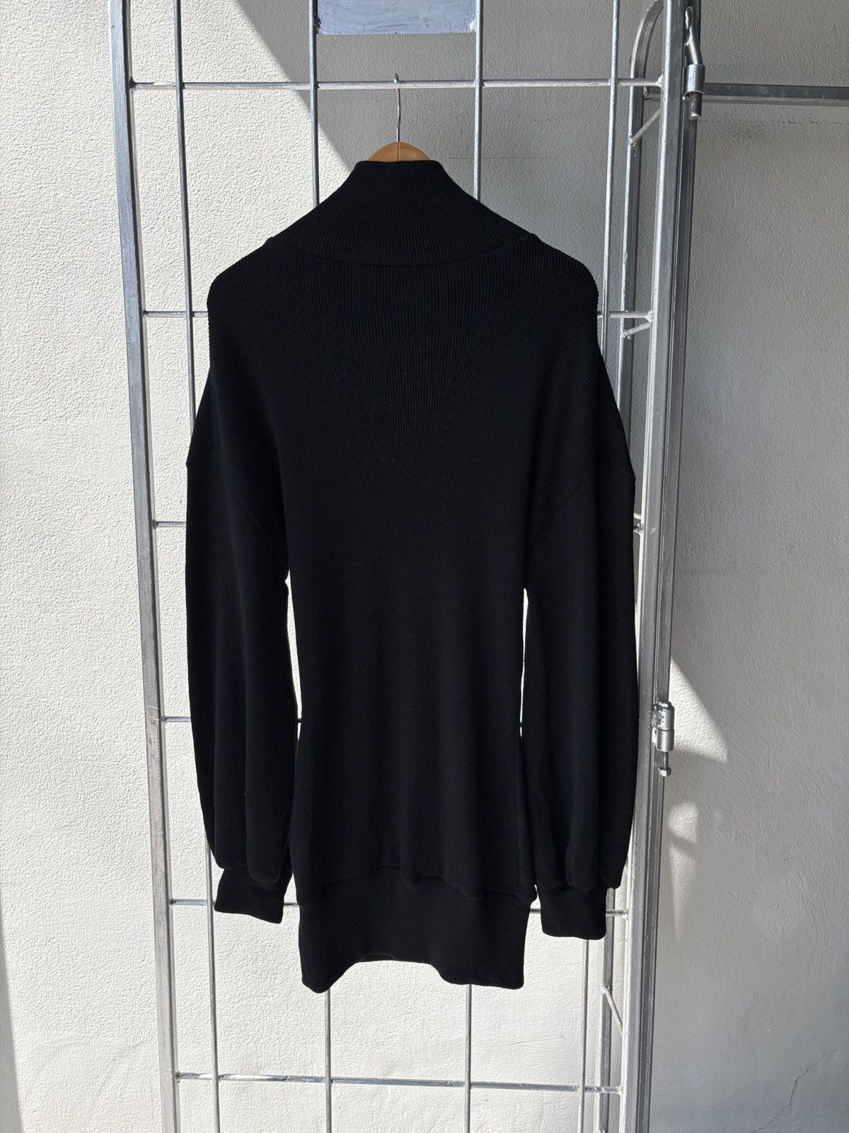 Yohji Yamamoto Yohji Yamamoto 1998 A/W Bishop Sleeves Black Sweater. Size ONE SIZE - 17 Thumbnail