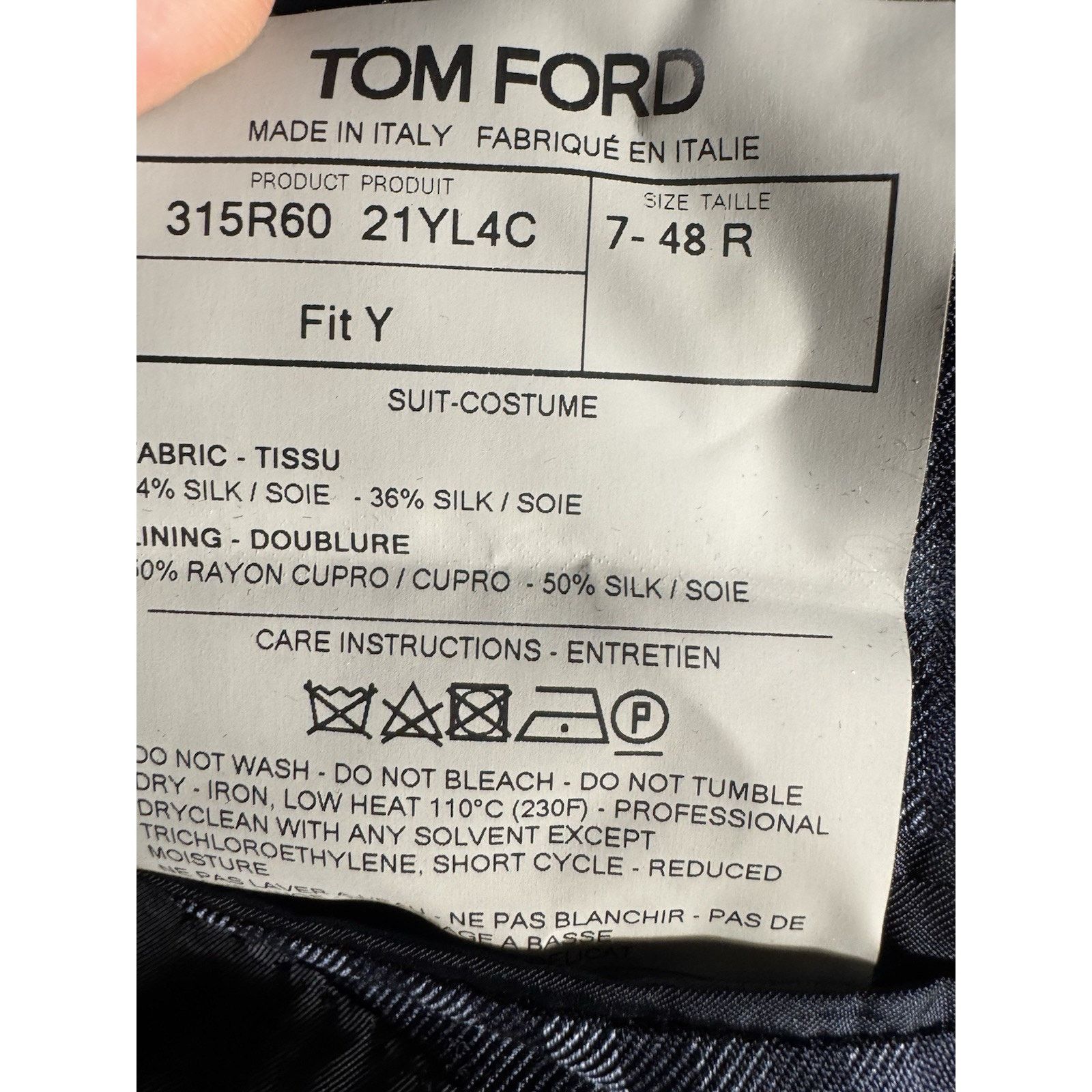 Tom Ford Tom Ford Blue Plaid Peak Lapel Suit 48 38R US O'Connor 34x27 Size 38R - 13 Thumbnail