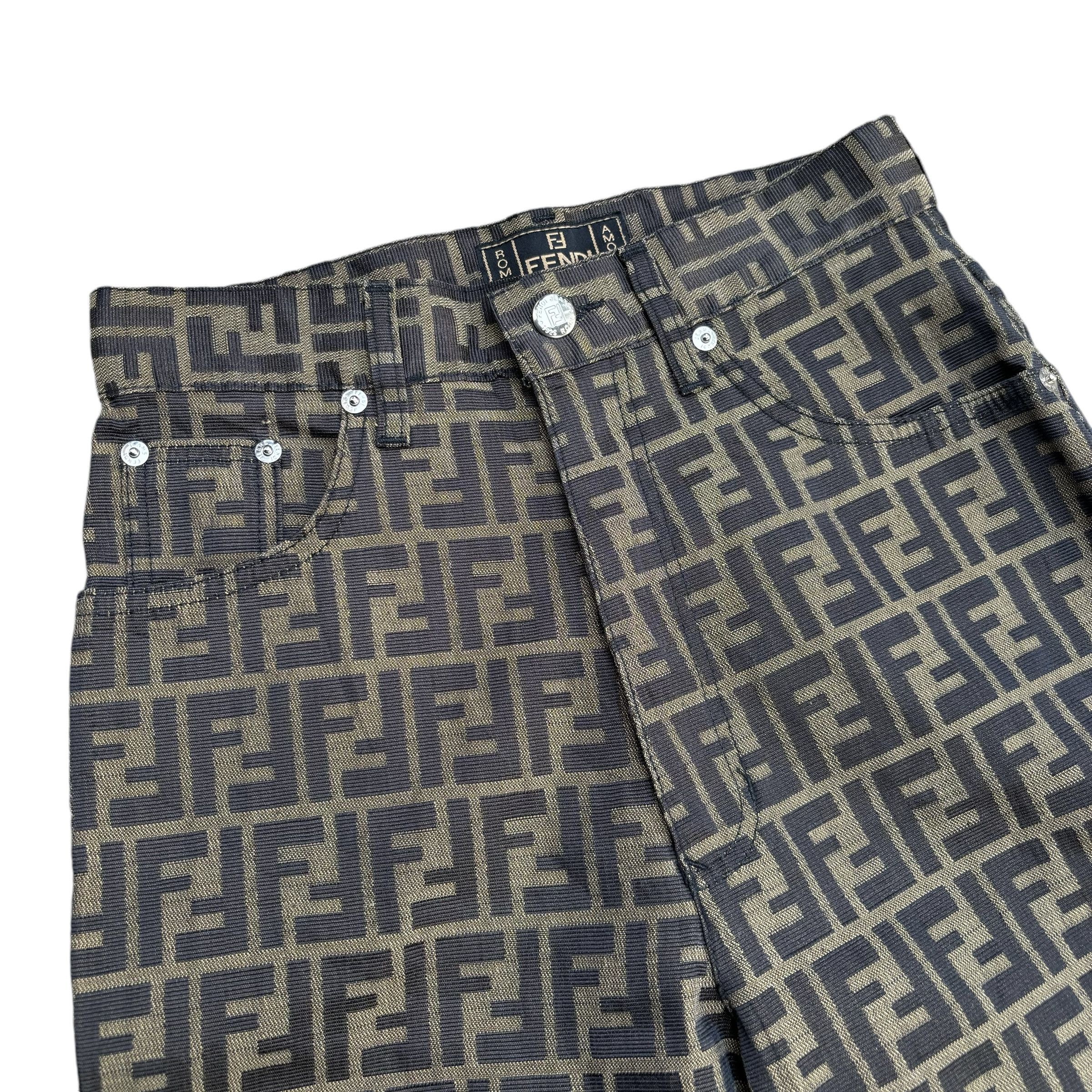 Fendi Vintage Fendi Zucca Jeans Size 28" / US 6 / IT 42 - 3 Thumbnail