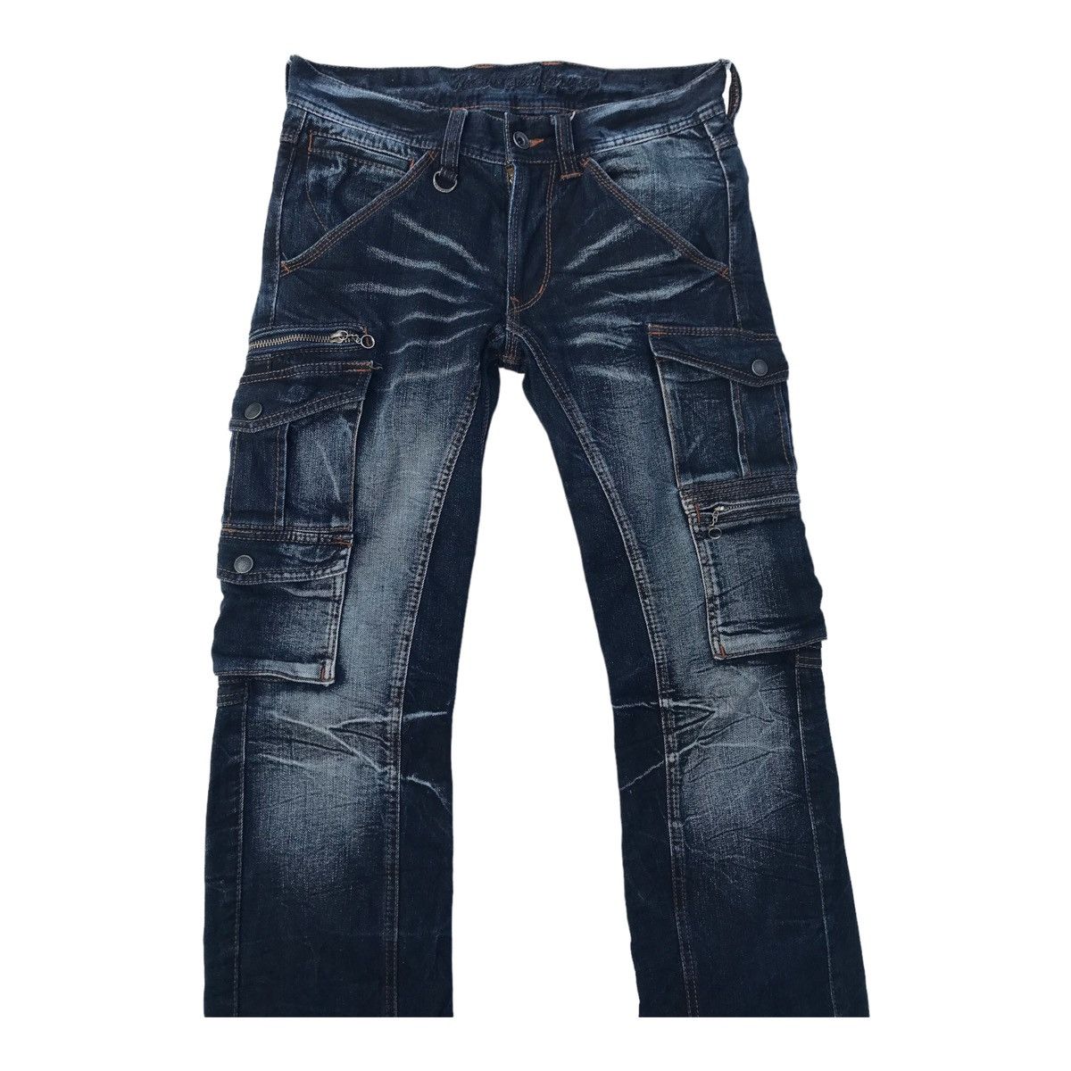 Nicole Club Nicole Club For Men Denim Cargo Multipocket Streetwear Pants Size US 29 - 5 Thumbnail