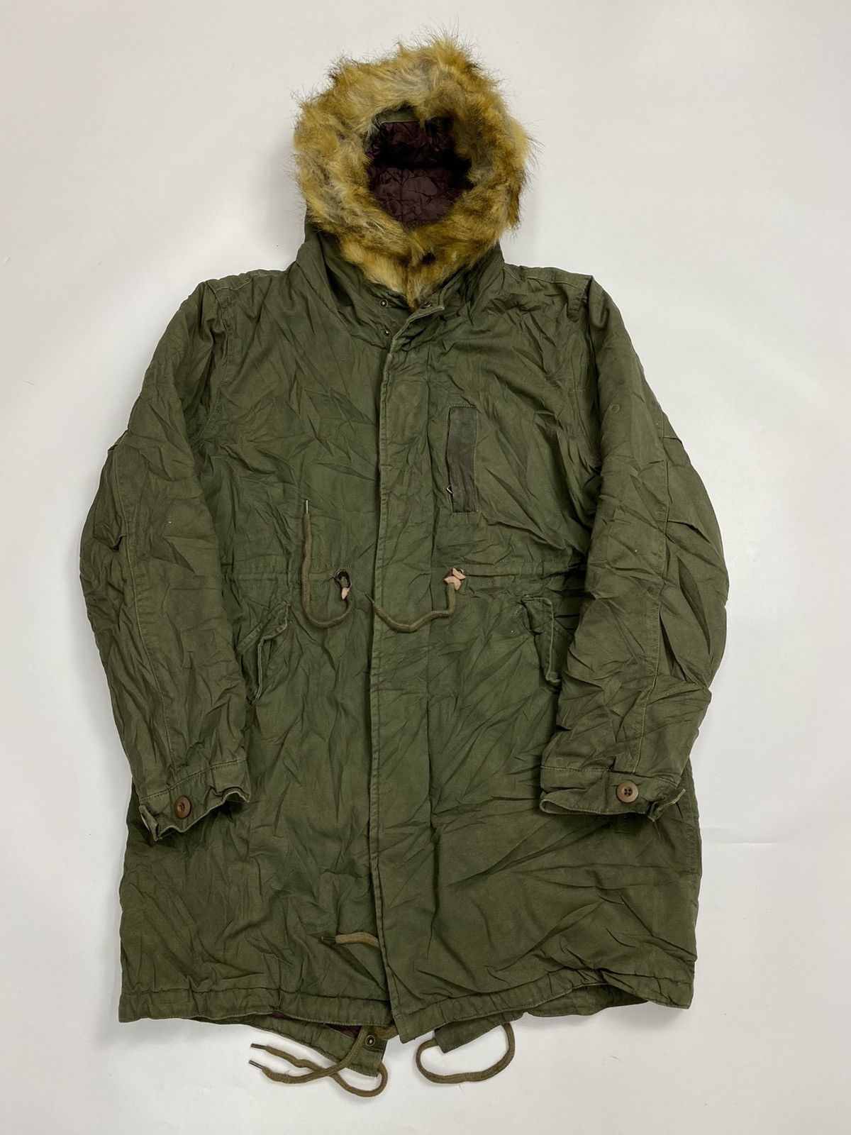 If Six Was Nine × Japanese Brand × Le Grande Bleu (L.G.B.) Fur jacket army long parka hibeck Size US L / EU 52-54 / 3 - 2 Thumbnail