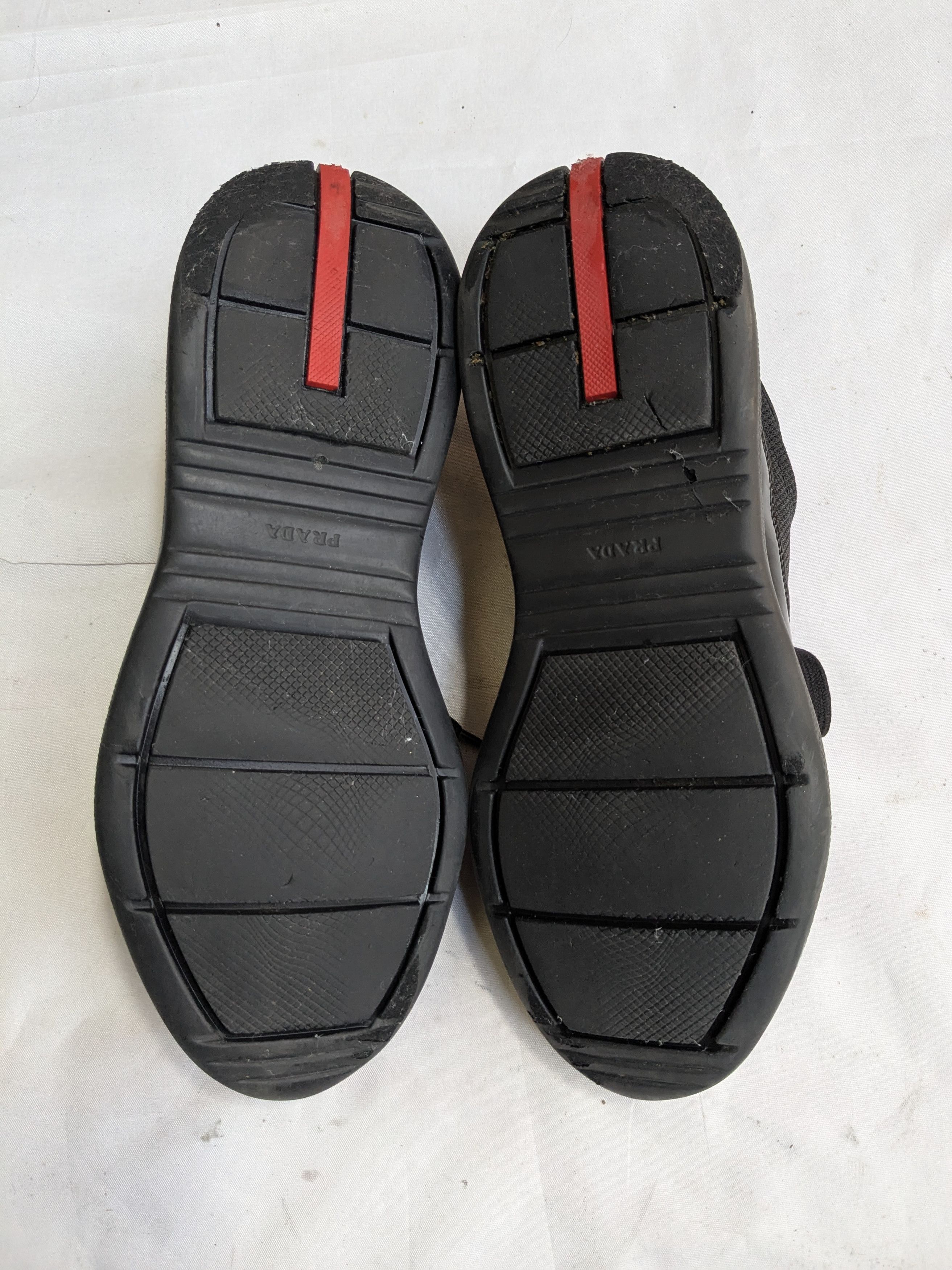 Prada Prada Sneakers Black Patent Leather Red 10 Lo Tops Size US 10 / EU 43 - 11 Thumbnail