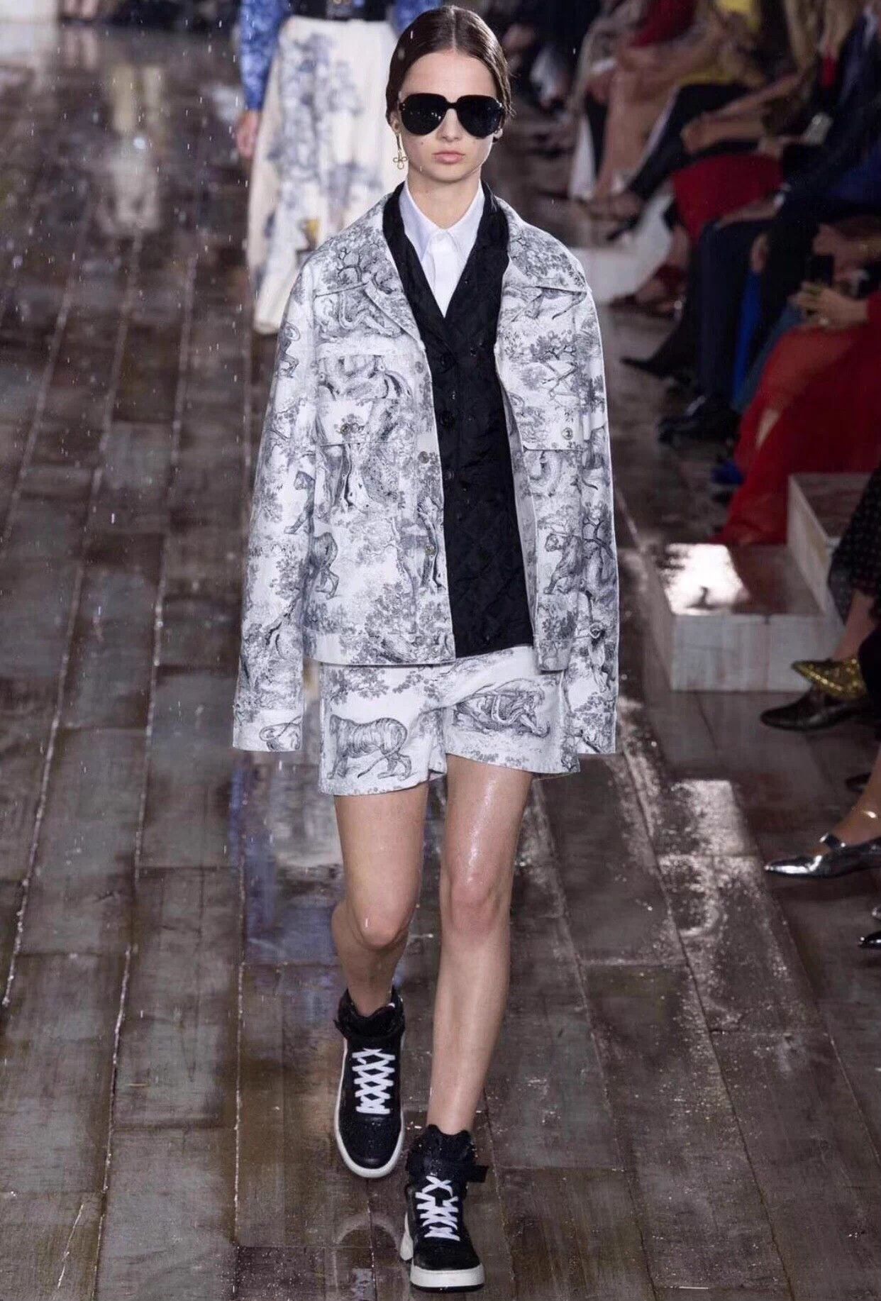 Dior Dior Zoo Print Denim Jacket Black White Men's 38 Size US M / EU 48-50 / 2 - 2 Thumbnail