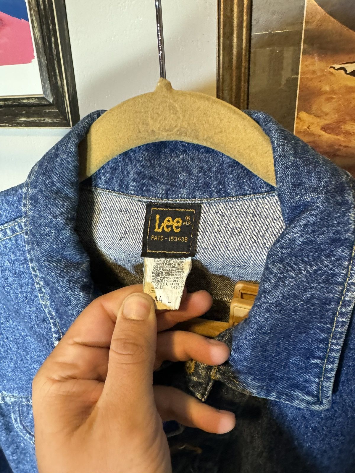Lee × Vintage Vintage Lee Riders Denim Trucker Jacket Blue Jean 153438 Size US L / EU 52-54 / 3 - 4 Thumbnail