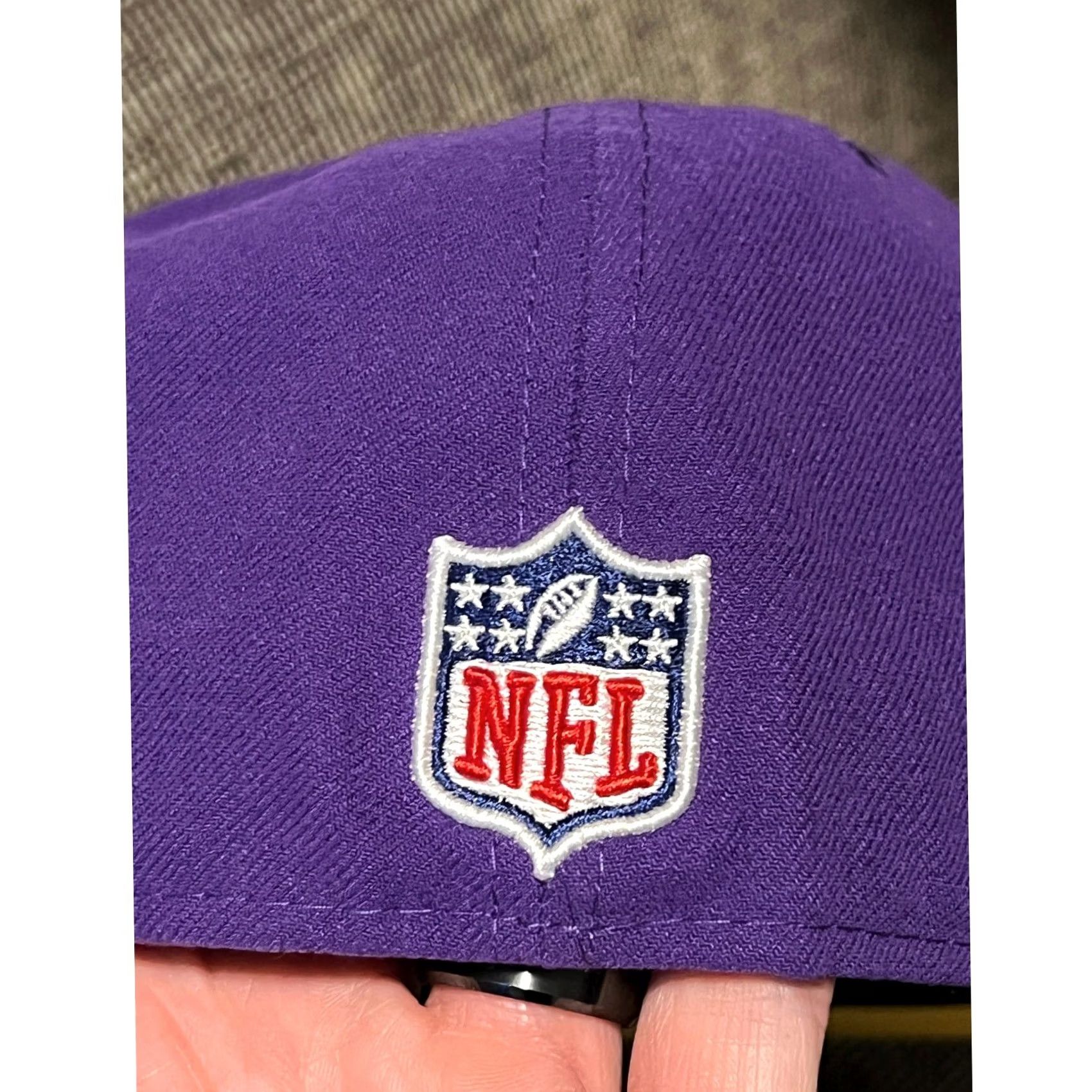New Era New Era Minnesota Vikings Hat Mens 7 5/8 Purple NFL On-Field 59FIFTY Fitted Cap Size ONE SIZE - 4 Thumbnail