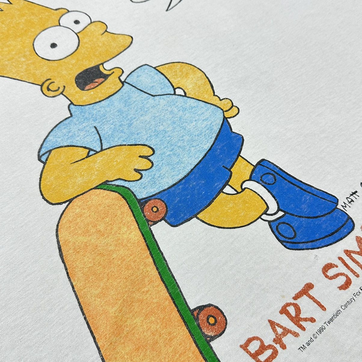The Simpsons Vintage thrashed distressed THE SIMPSONS 1990 bart t-shirt Size US XL / EU 56 / 4 - 4 Thumbnail