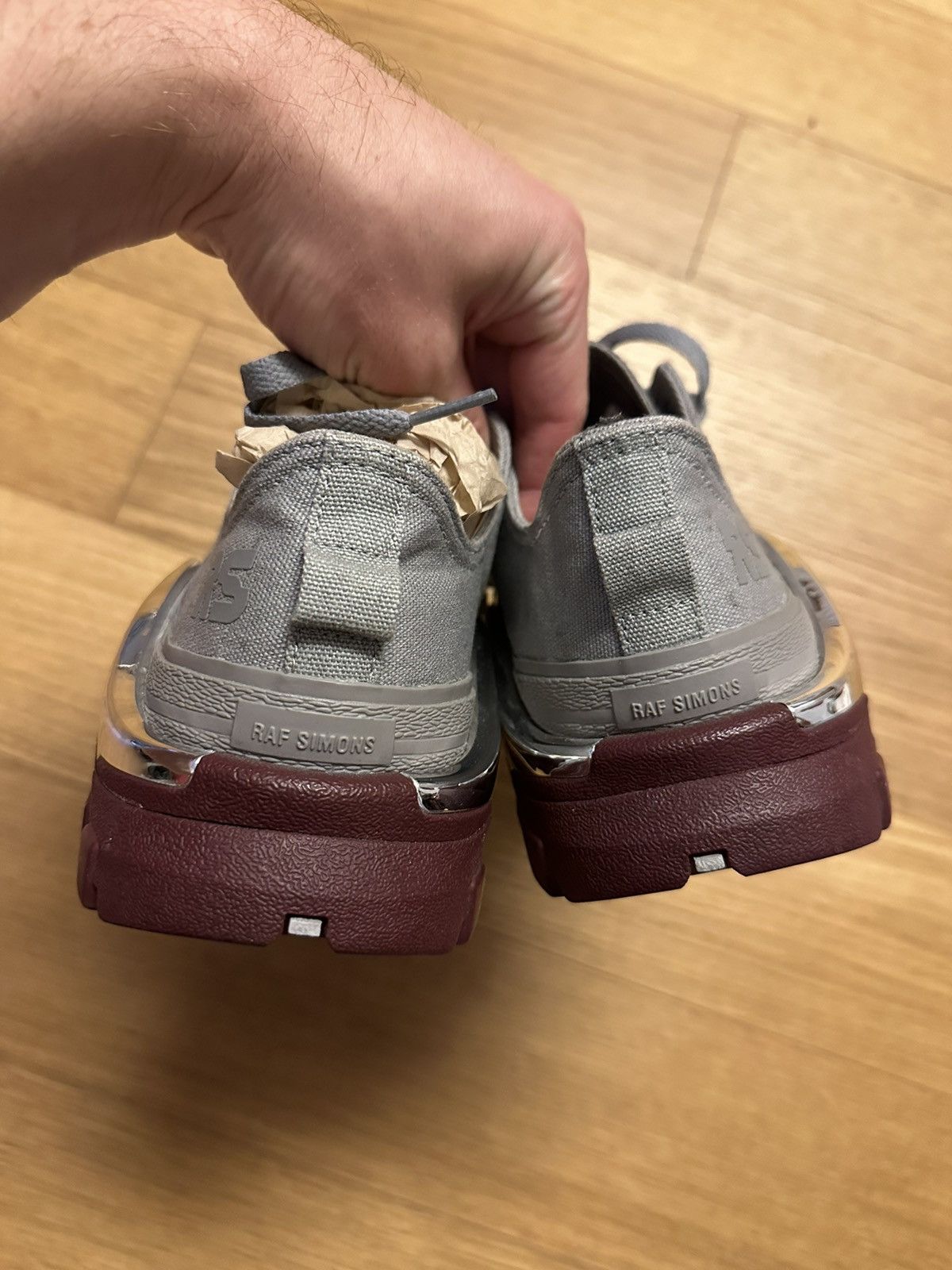 Adidas × Raf Simons Rare!!! Raf Simons x Detroit Runner 'Grey Maroon' sneakers Size US 9 / EU 42 - 7 Thumbnail