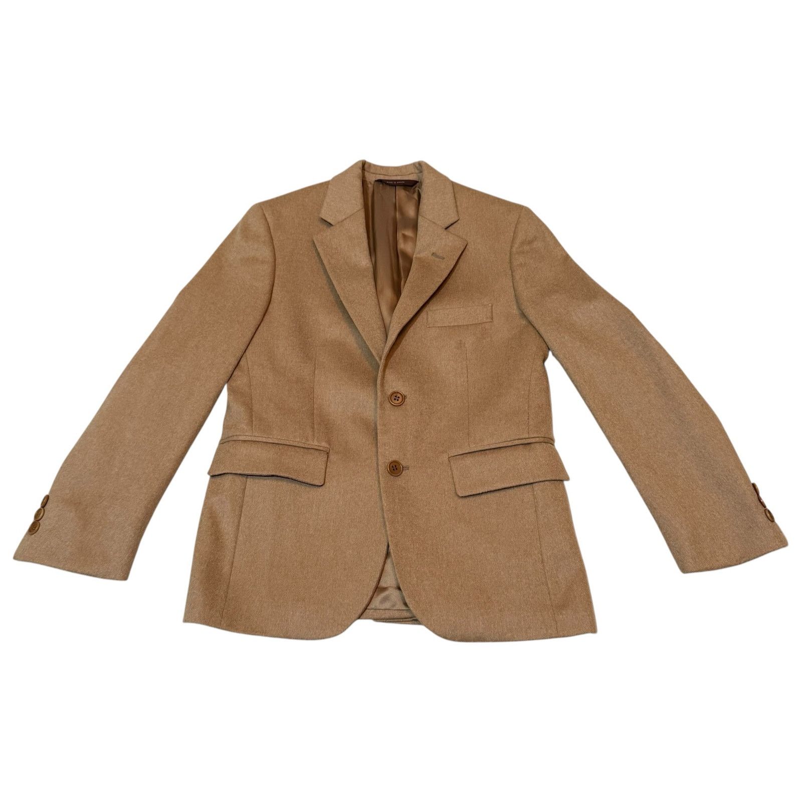 Brooks Brothers Camel Hair Blazer Suit Jacket Brown Size 10