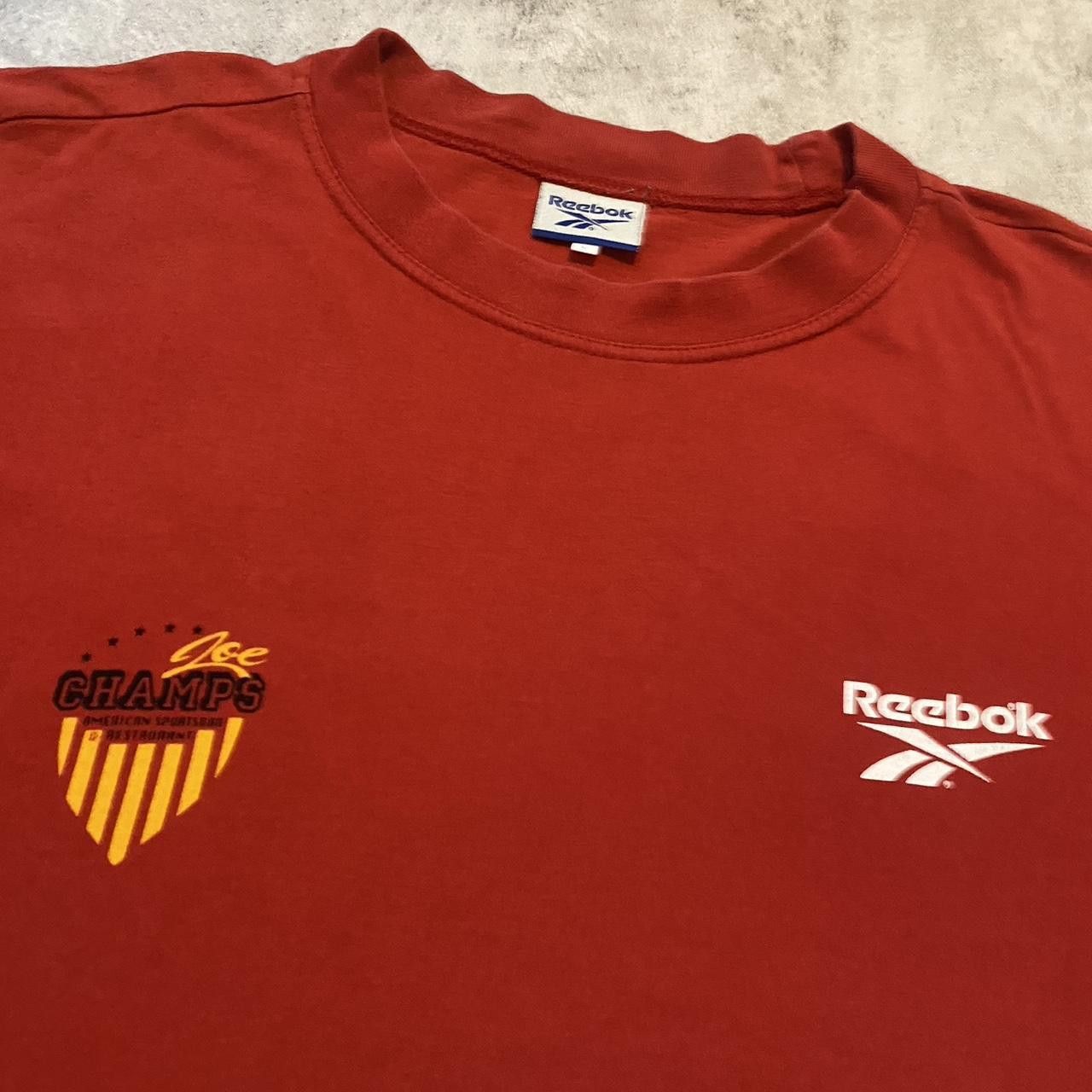 Reebok 90s Red Reebok graphic tee Vintage Retro Boxy Size US L / EU 52-54 / 3 - 4 Thumbnail