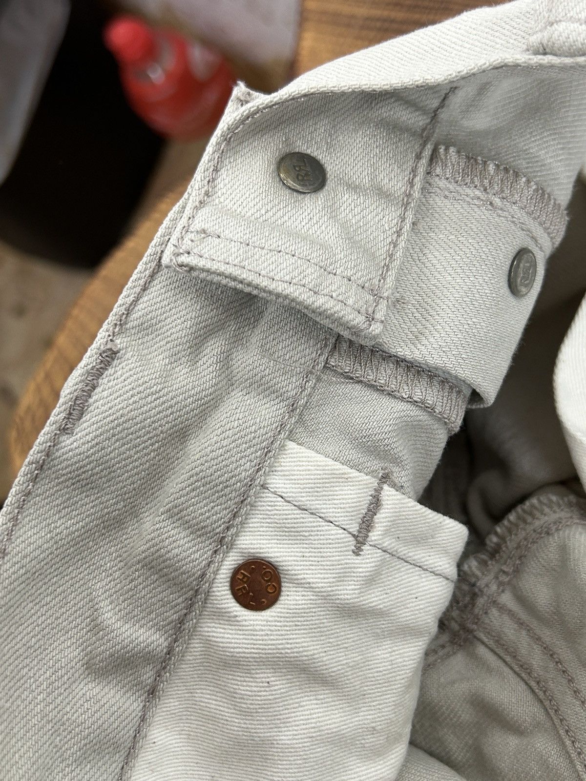 Ralph Lauren RRL Slim Narrow Shuttle Woven Selvedge Denim Jeans Size US 31 - 12 Thumbnail
