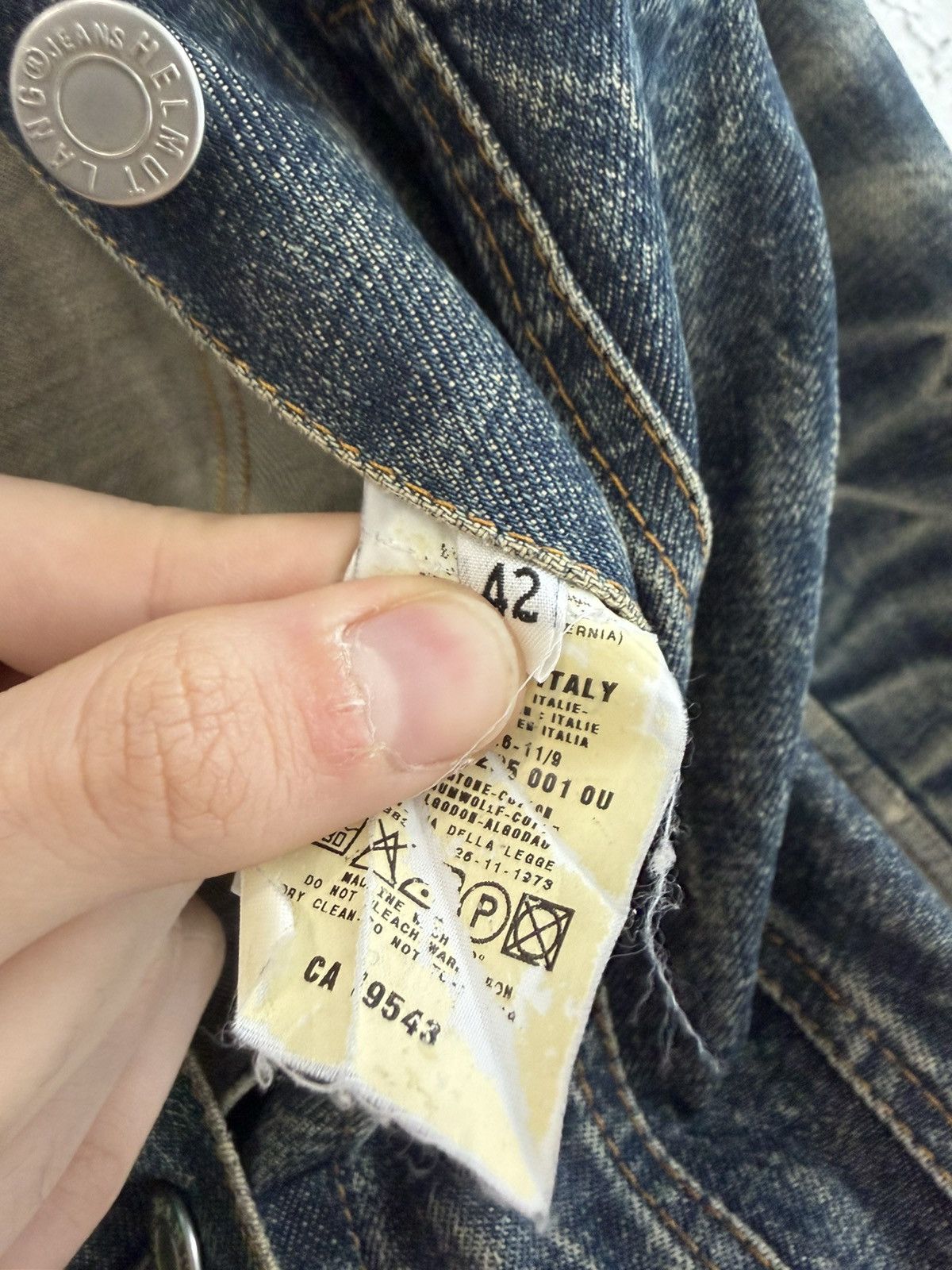 Helmut Lang A/W 1999 HELMUT LANG DENIM JACKET Size US XS / EU 42 / 0 - 5 Thumbnail