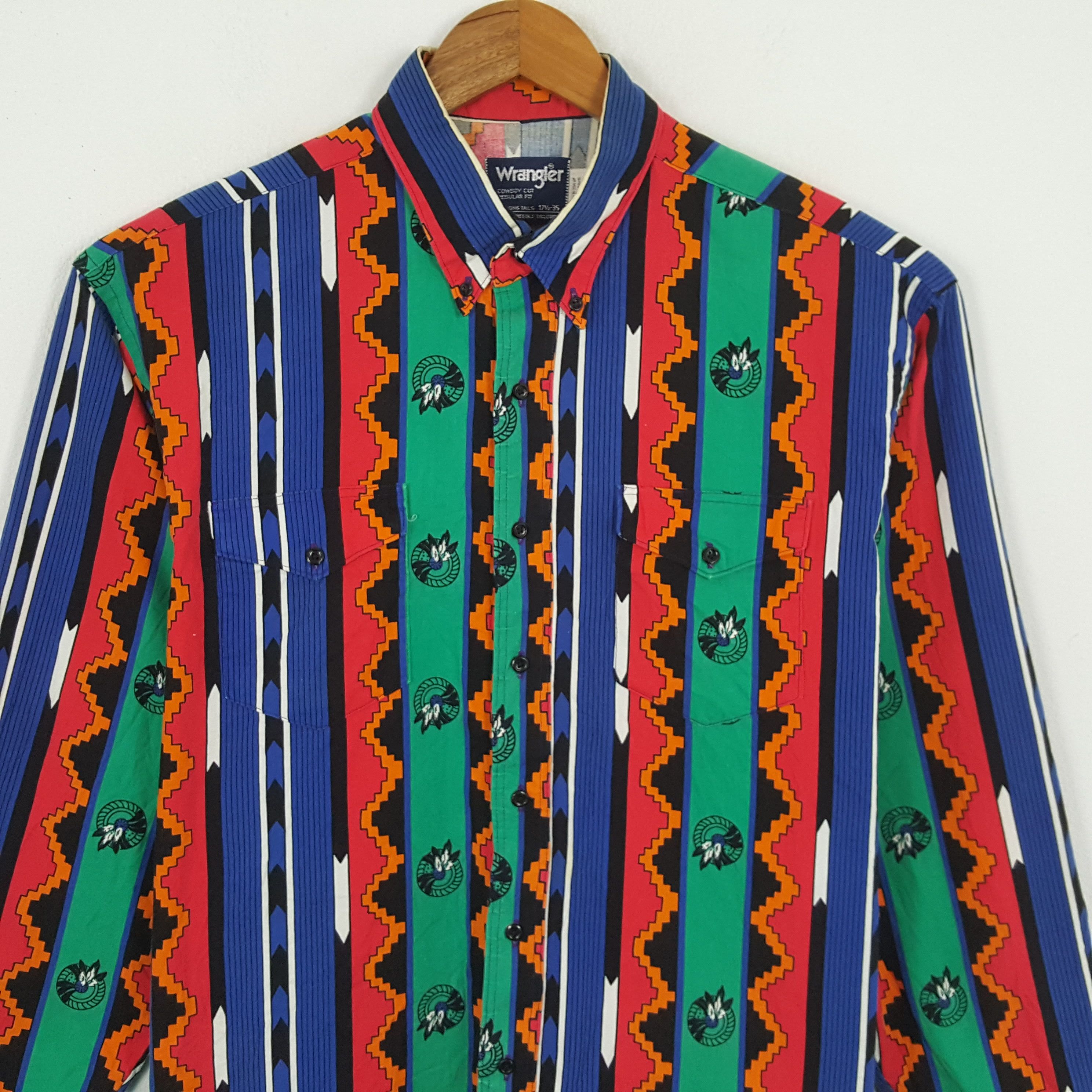 Vintage × Wrangler Vintage WRANGLER American Classic Multicolour Style Shirts Size US XL / EU 56 / 4 - 2 Thumbnail