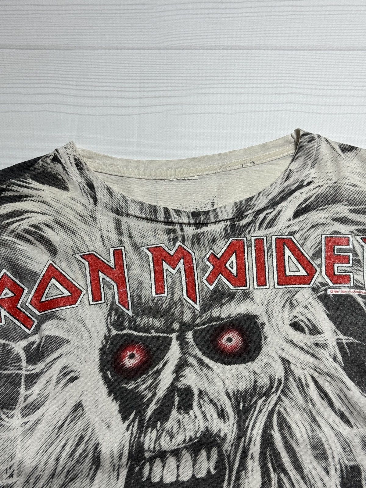 Vintage Vintage 1992 Iron Maiden Archive T-Shirt Size US M / EU 48-50 / 2 - 4 Thumbnail