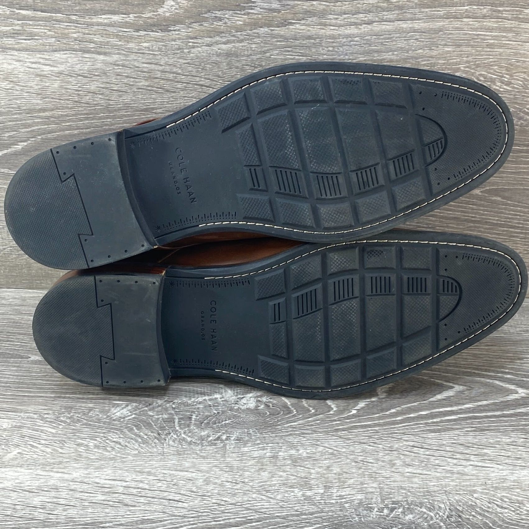 Cole Haan Cole Haan Grand.Os Mens Size 14 M Oxford Cap Toe Brown Leather Dress Shoes C20153 Size ONE SIZE - 7 Thumbnail