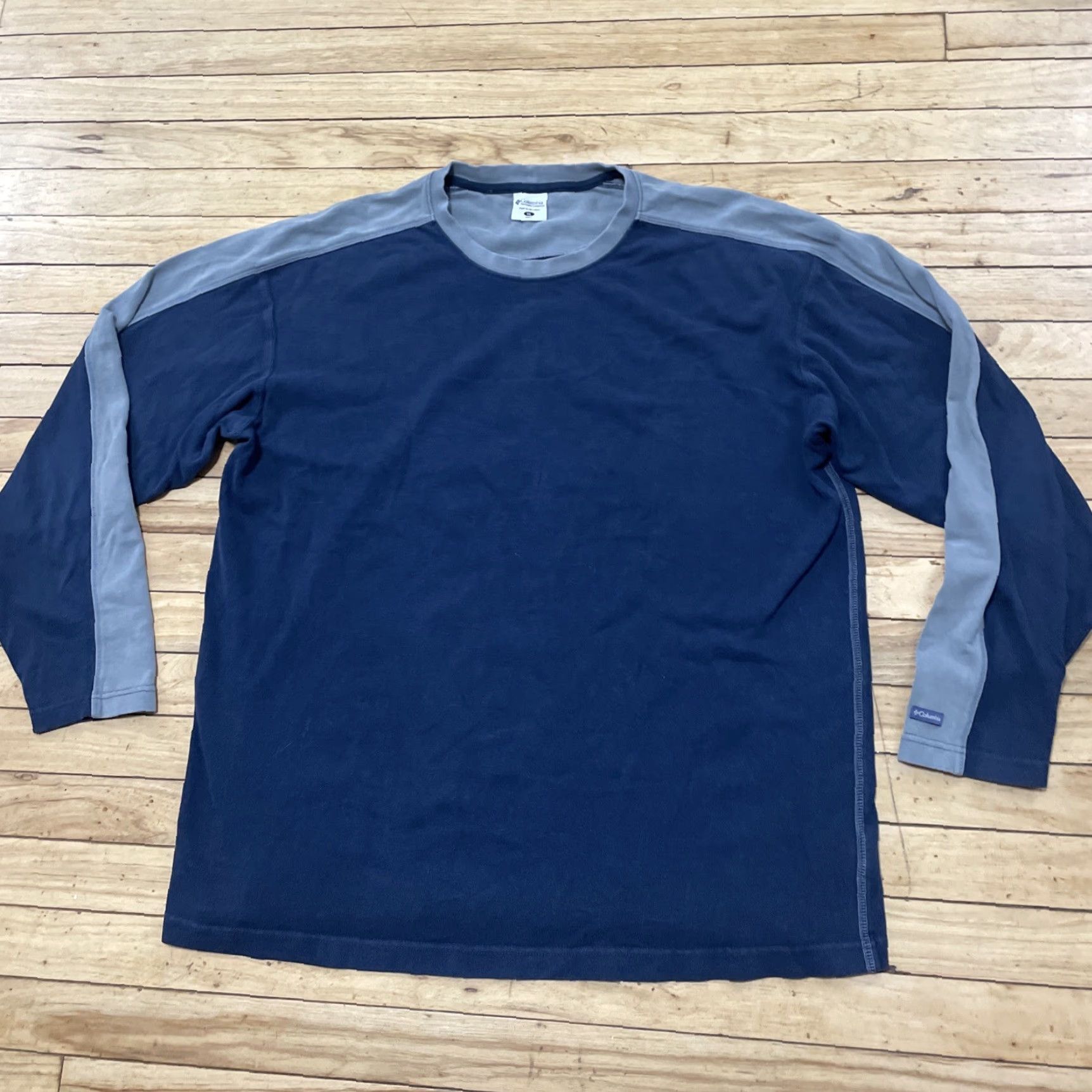 Vintage VINTAGE Columbia Shirt Mens XL Oversized Blue Gray Thermal Cotton Sweater Size US XL / EU 56 / 4 - 3 Thumbnail