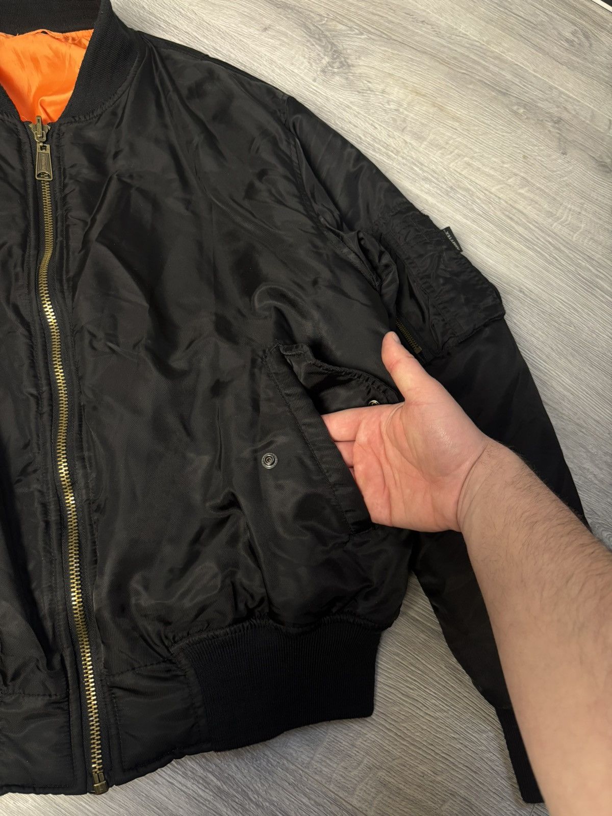 Other Army Tex MA1 bomber jacket fly jacket M-L Size US M / EU 48-50 / 2 - 6 Thumbnail