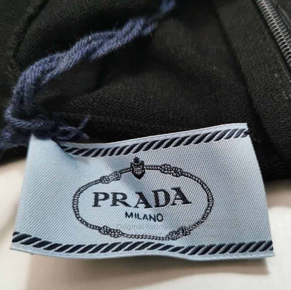 Prada Prada Black Hollow-Out Logo Knit Top . Size US L / EU 52-54 / 3 - 6 Thumbnail
