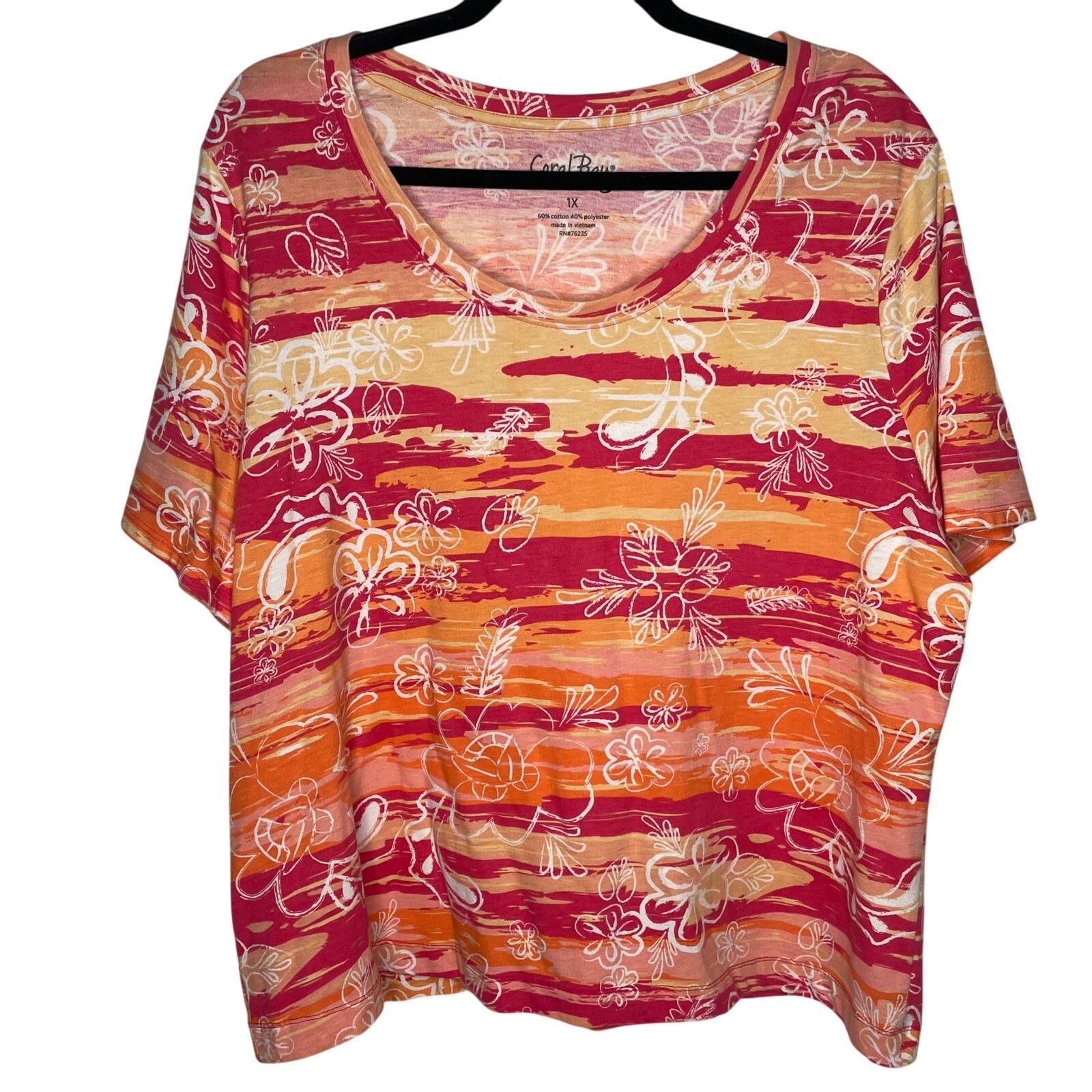 Other NWOT Coral Bay Short Sleeve Shirt Size XL / US 12-14 / IT 48-50 - 1 Thumbnail