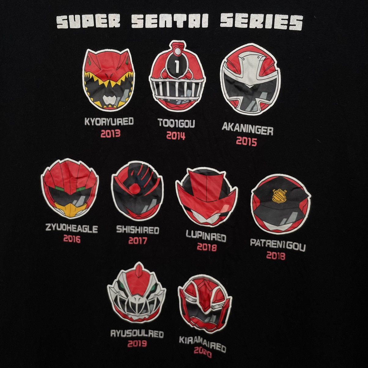 Anime × Japanese Brand The Super Sentai Series Japanese Superhero Team Tee Size US S / EU 44-46 / 1 - 2 Thumbnail