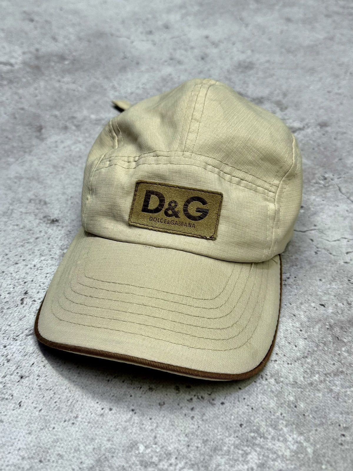 Dolce & Gabbana Vintage Dolce & Gabbana 5 Panel Suede Logo Cap Size ONE SIZE - 1 Thumbnail