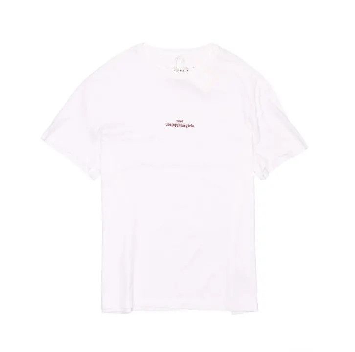 Maison Margiela Maison Margiela Logo Embroidered Short Sleeve T-Shirt 0079 Size US L / EU 52-54 / 3 - 1 Thumbnail
