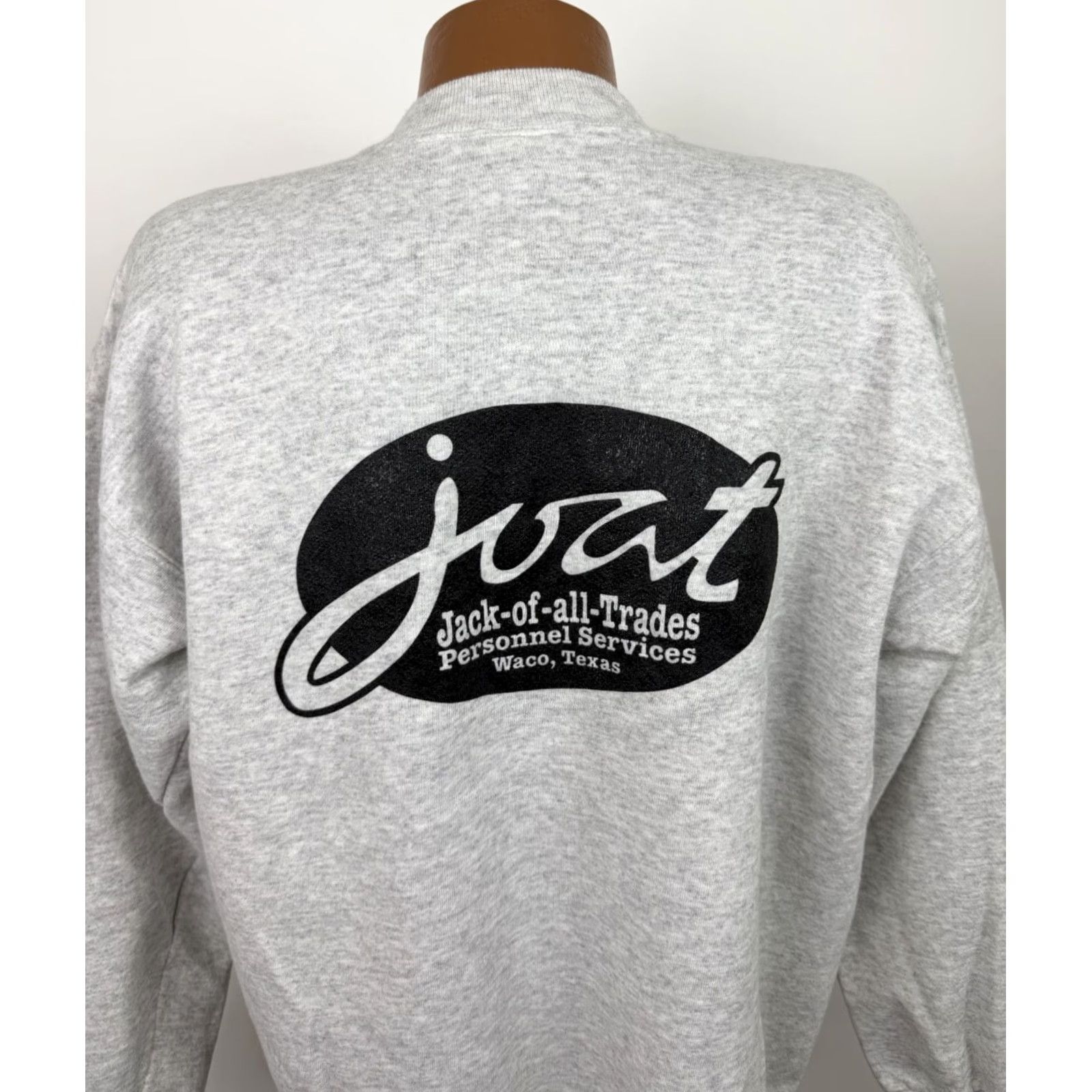 Hanes VINTAGE Hanes Sweatshirt Adult XL Gray Heather Crew Neck Pullover, Regular Fit, Cotton Blend, 90s Dad Funny, Workwear, Vintage Men’s Size US XL / EU 56 / 4 - 2 Thumbnail