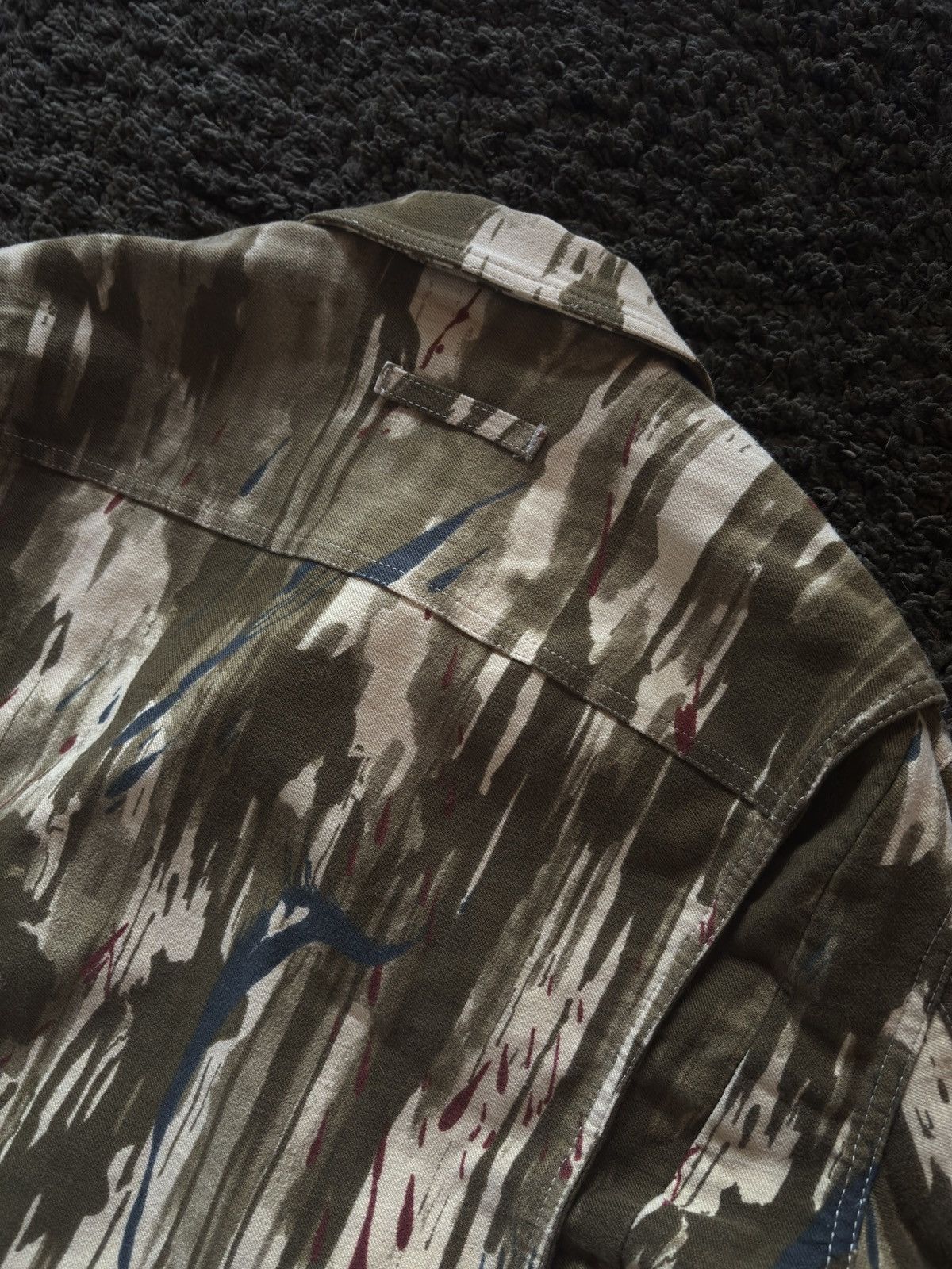 Jean Paul Gaultier FW97 Jean Paul Gaultier Blood Splatter Vomit Denim Jacket Size US XS / EU 42 / 0 - 10 Thumbnail