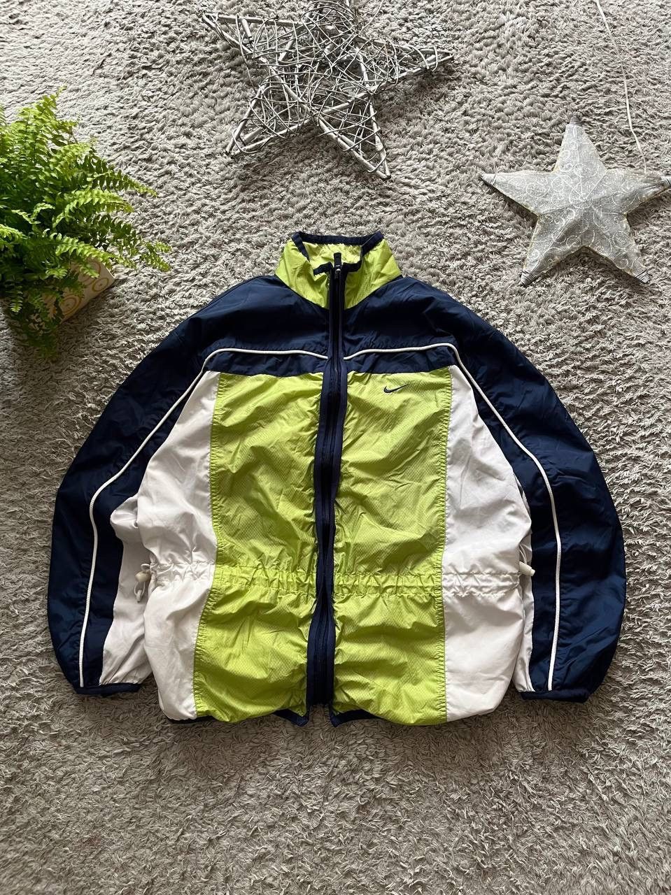 Nike × Vintage Vintage 90s Nike Jacket Nylon Big Logo Swoosh Size US S / EU 44-46 / 1 - 4 Thumbnail