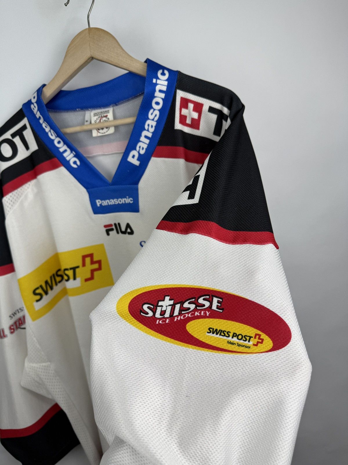 Fila 🇨🇭Vintage 2003 Fila Swiss Stars Hockey Jersey Tissot Skoda Size US XL / EU 56 / 4 - 7 Thumbnail