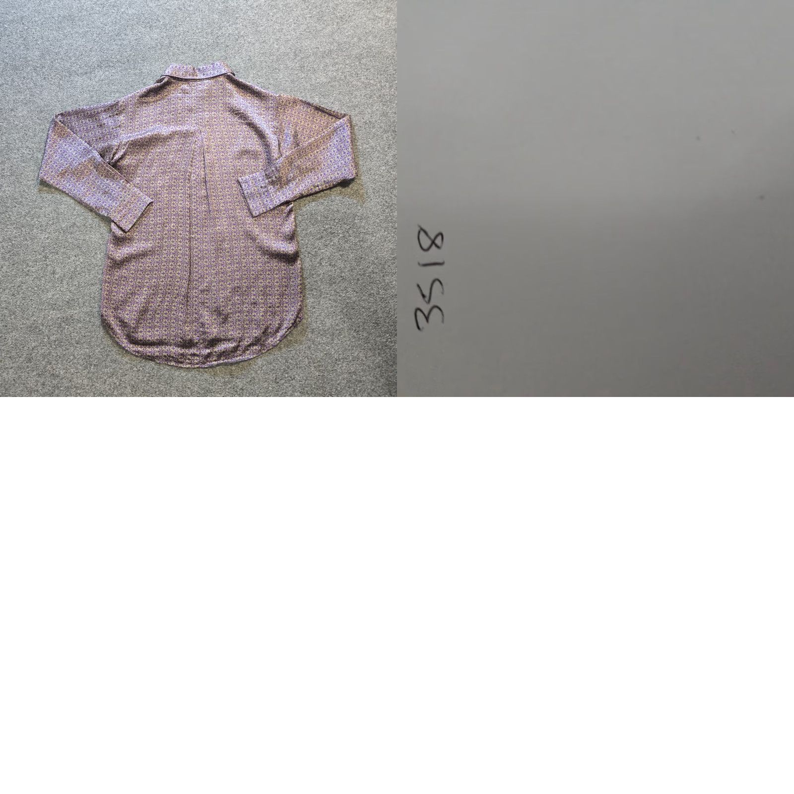 Vintage Cabi Top Blouse Silk Button Up Long Sleeve Purple Gray XS Womens Regular Size XS / US 0-2 / IT 36-38 - 8 Thumbnail