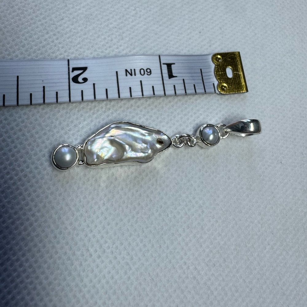 Other Elegant 925 Sterling Silver and Pearl Pendant Size ONE SIZE - 7 Thumbnail